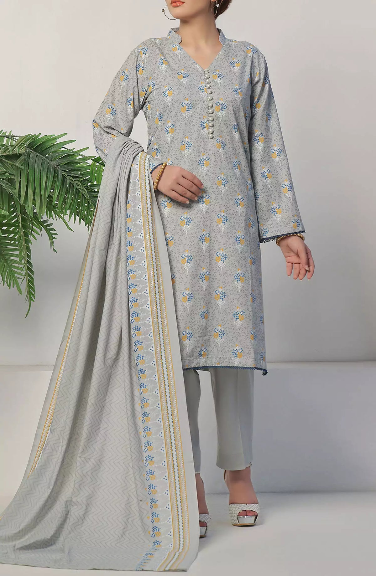 Amna Khadija Wrinkle Free Print Collection Vol 22 - D 1134 C