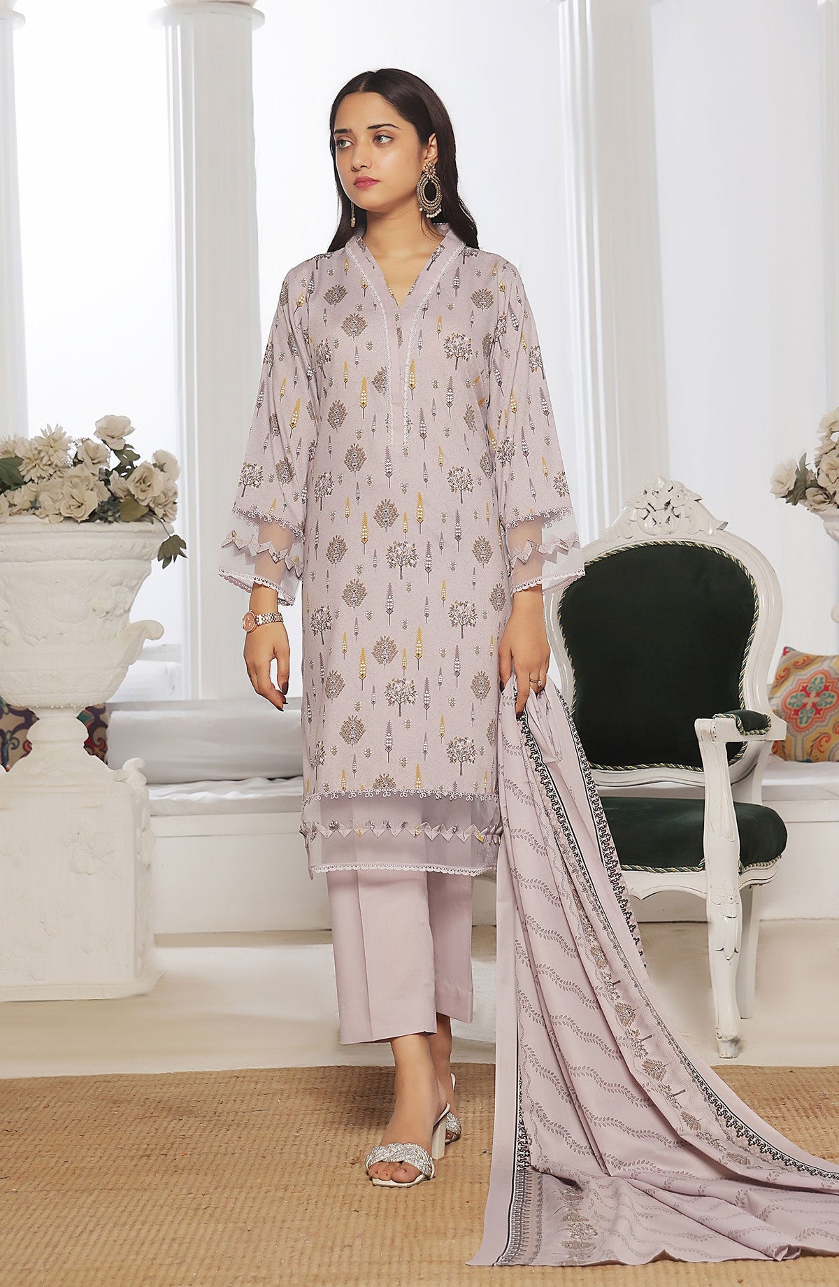 Amna Khadija Wrinkle Free Print Collection Vol 24 - 1146-A