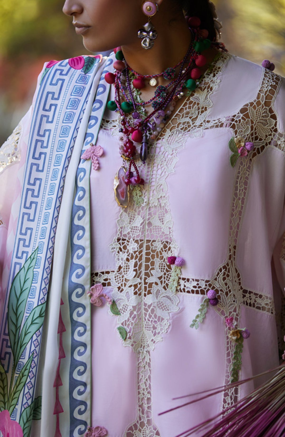 Kashmee by Elan Embroidered Lawn Unstitched 3 Piece Suit - 11A - EL26KSM - Pink - Summer Collection