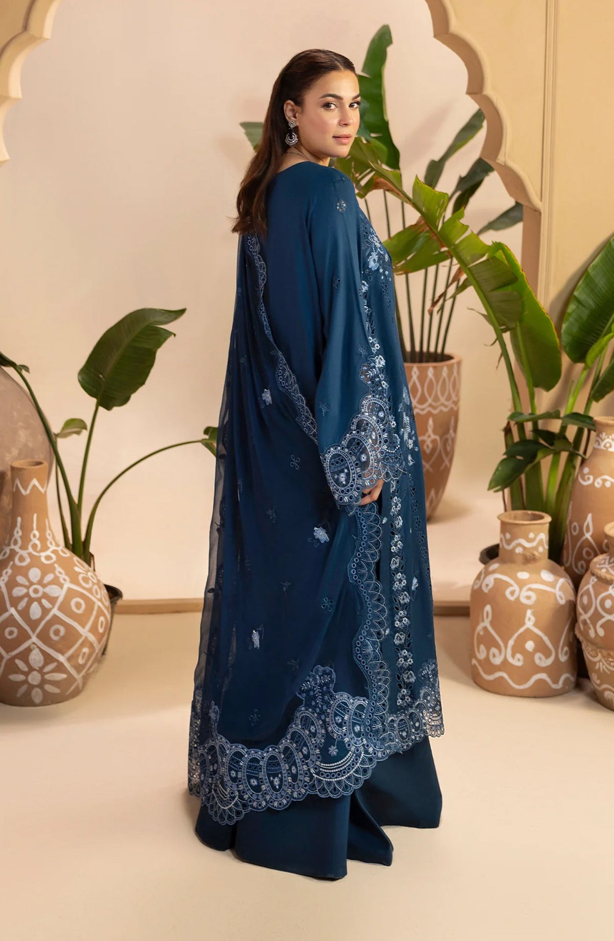 Gulkar Embroidered Viscose Unstitched 3 Piece Suit - GK-08 - AK26GLK - Blue - Winter Collection