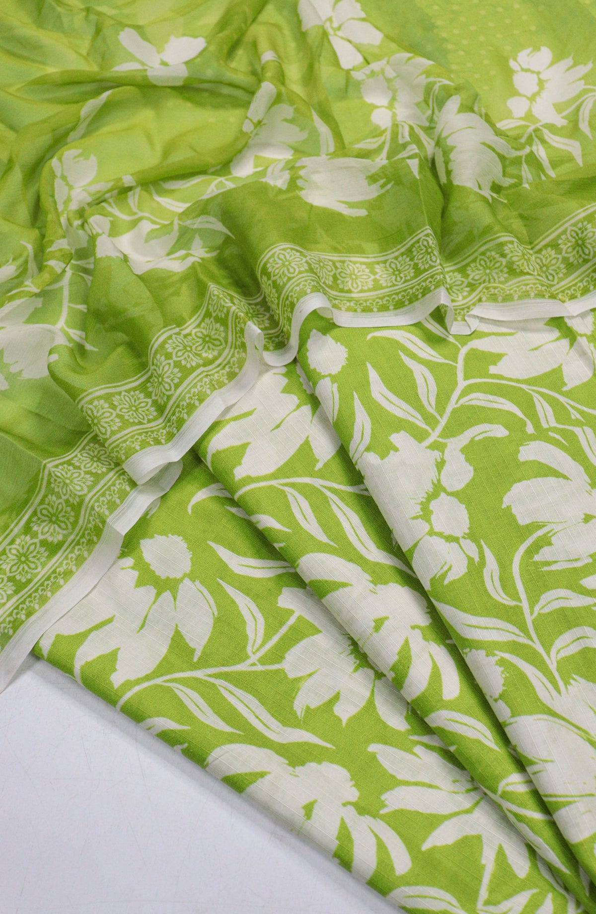 Amna Khadija Printed Bana Dora Unstitched 3 Piece Suit - D-21 - AM26FNC - Green - Summer Collection