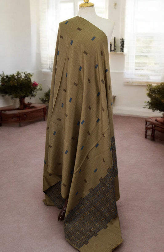 Amna Khadija Premium Pashmina Jacquard Shawl - D-3 - AM259601490 - Green - Winter Collection