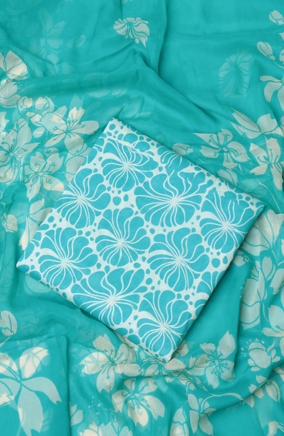 Amna Khadija Printed Lawn Unstitched 3 Piece Suit - D-11 - AM26PTX - Ferozi - Summer Collection
