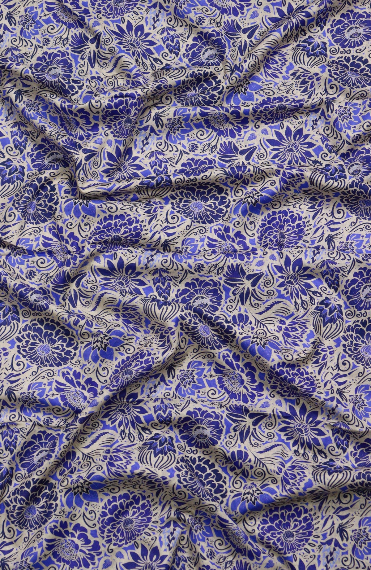 Amna Khadija Printed Lawn Unstitched 1 Piece - PD-19 - AM26PCO - Blue - Summer Collection