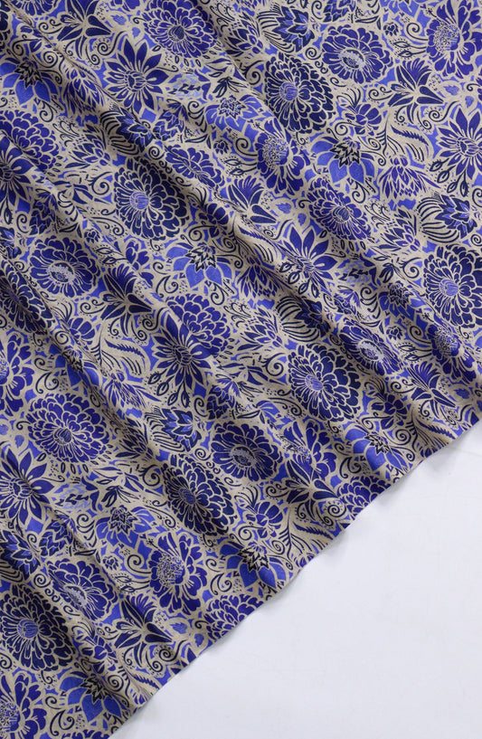 Amna Khadija Printed Lawn Unstitched 1 Piece - PD-19 - AM26PCO - Blue - Summer Collection