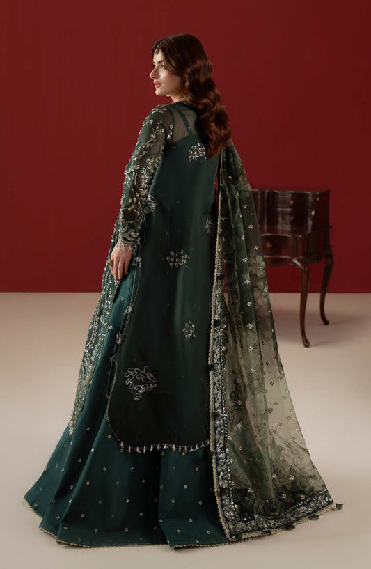 Aylin Ember Embroidered Organza Unstitched 3 Piece Suit - D-01 Elysee - AYL26EM - Green - Festive Collection