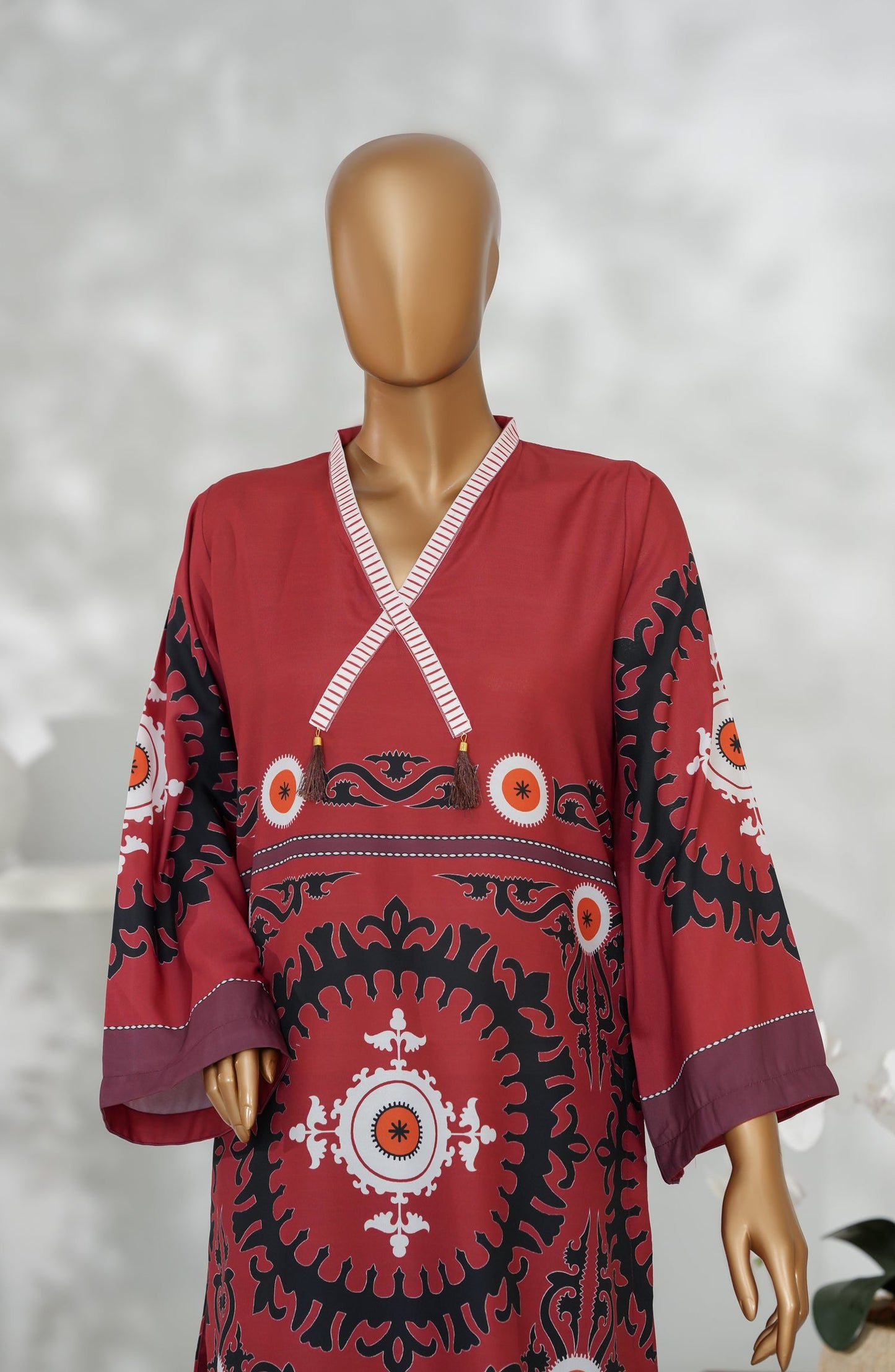 Beyond Basics by Amna Khadija Premium Digital Printed Poly Swiss Stitched Shirt - BB-01 - AM25BYND - Brown - Summer Collection