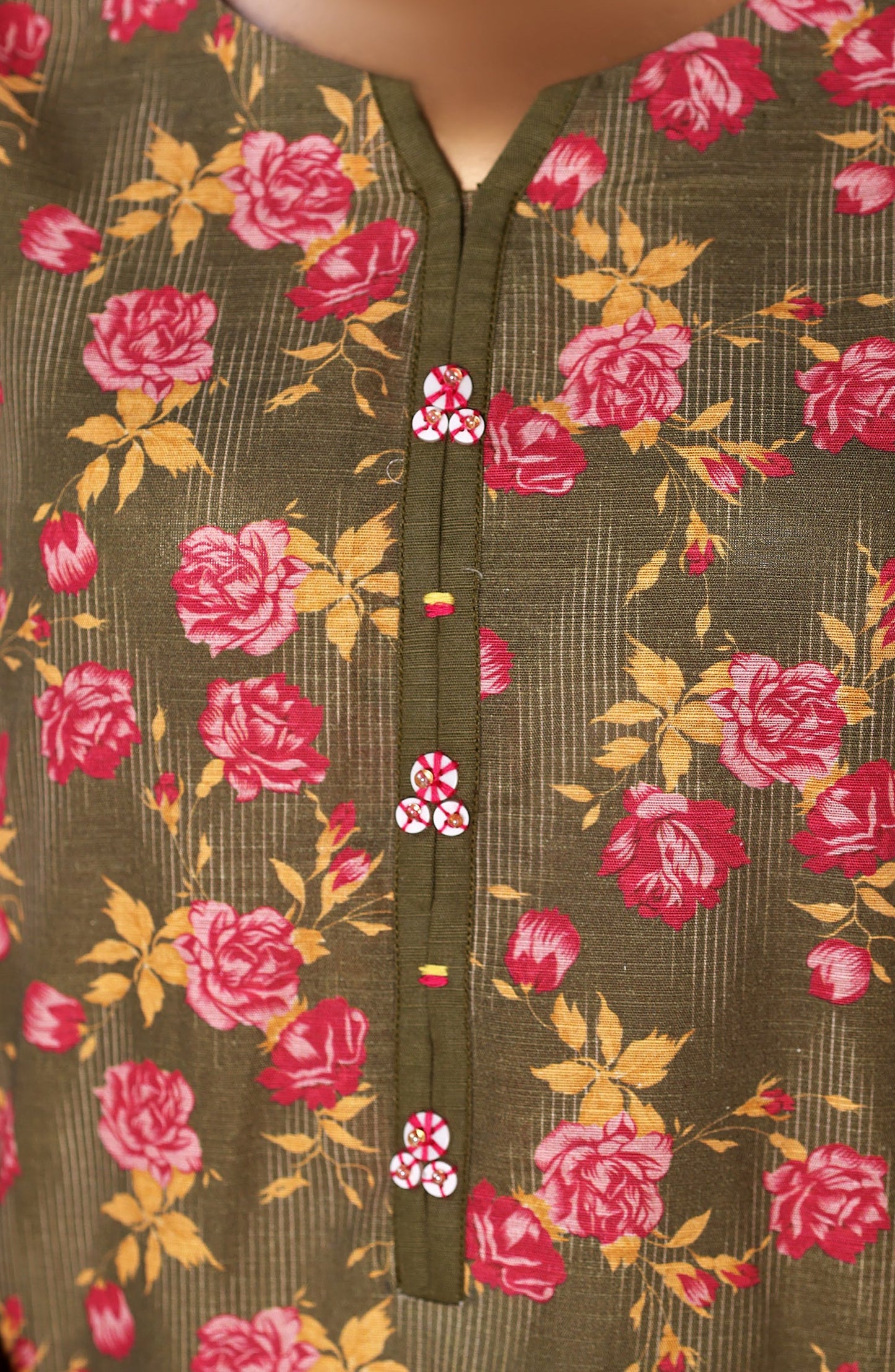 Bin Saeed Printed Khaddar Stitched 3 Piece Suit - Design-09 - BS25PKD - Green - Winter Collection