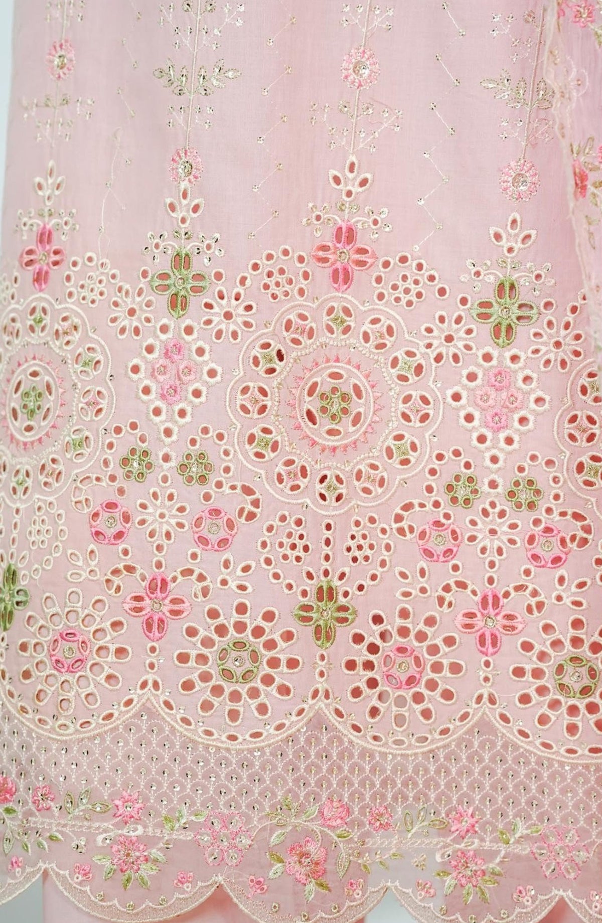 Bin Saeed Embroidered Lawn Stitched 3 Piece Suit - D-05 - BS26CHF - Pink - Festive Collection