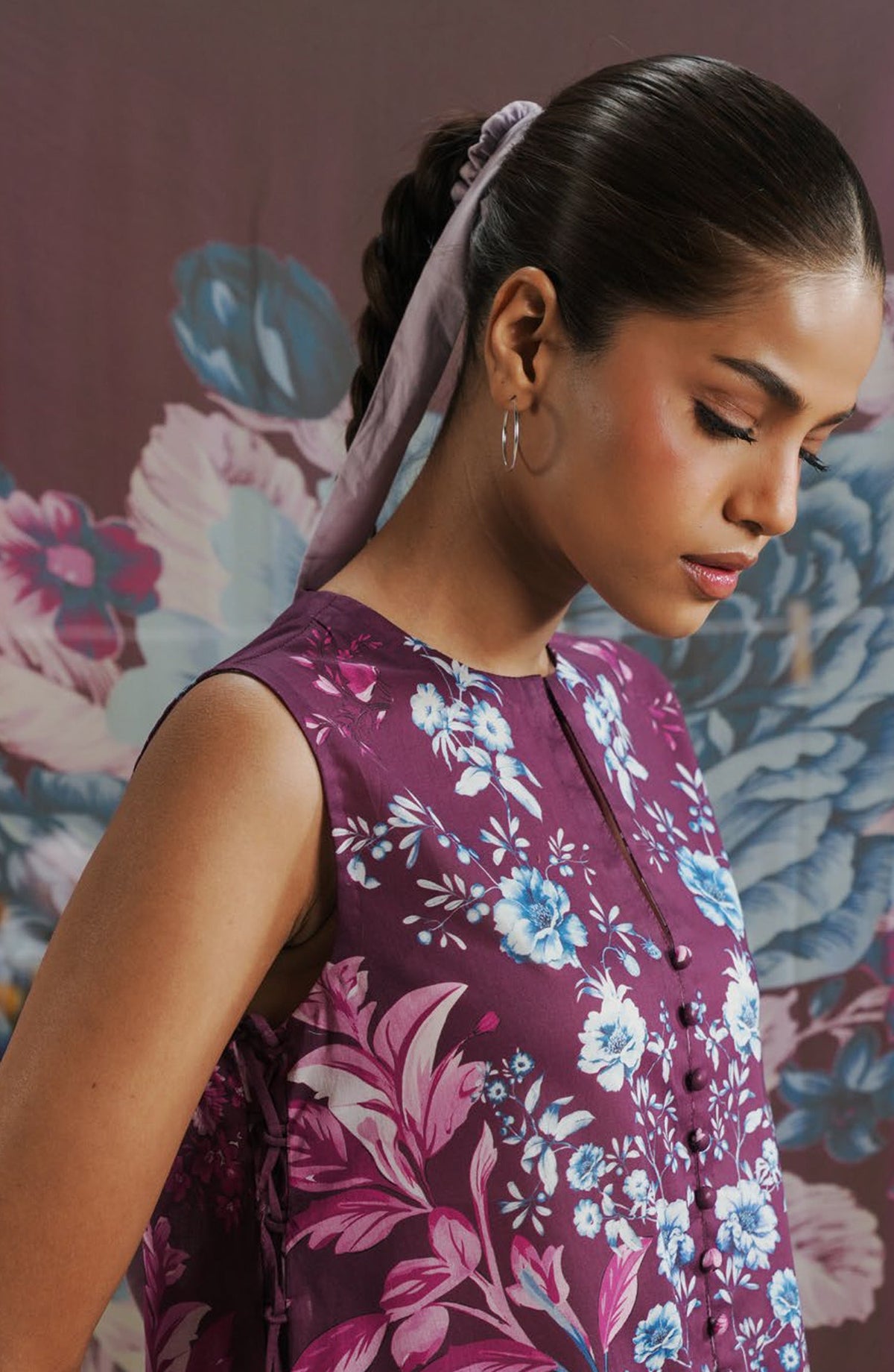 Coco by Zara Shahjahan Printed Lawn Unstitched 3 Piece Suit - D-6B - ZS26PR - Purple - Summer Collection