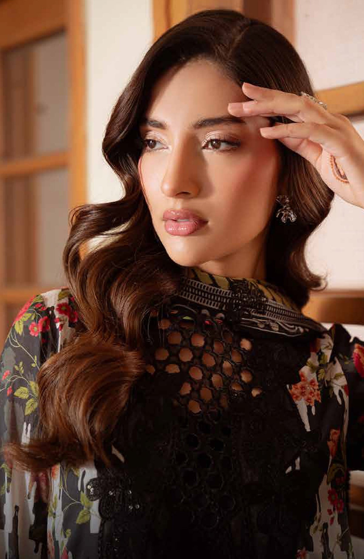 Daria Embroidered Lawn Unstitched 3 Piece Suit - DA-33 - DR26RM - Black - Ramadan Collection