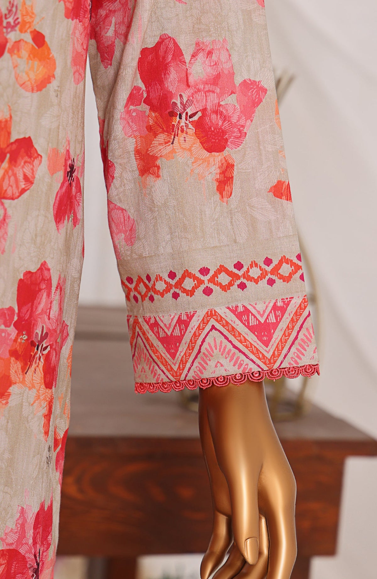 Elite by HZ Textiles Embroidered Lawn Unstitched 3 Piece Suit - ELC-803 - HZ26ELT - Pink - Summer Collection