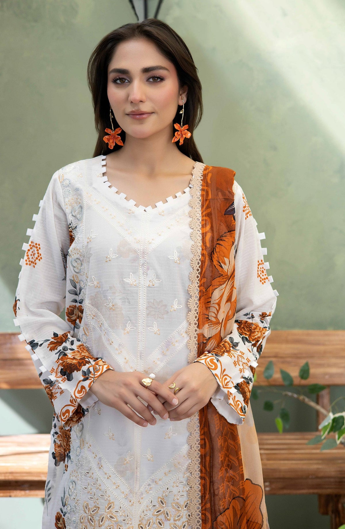 Elowen by Johra Embroidered Lawn Unstitched 3 Piece Suit - JS-638 - JH26ELW - White - Summer Collection