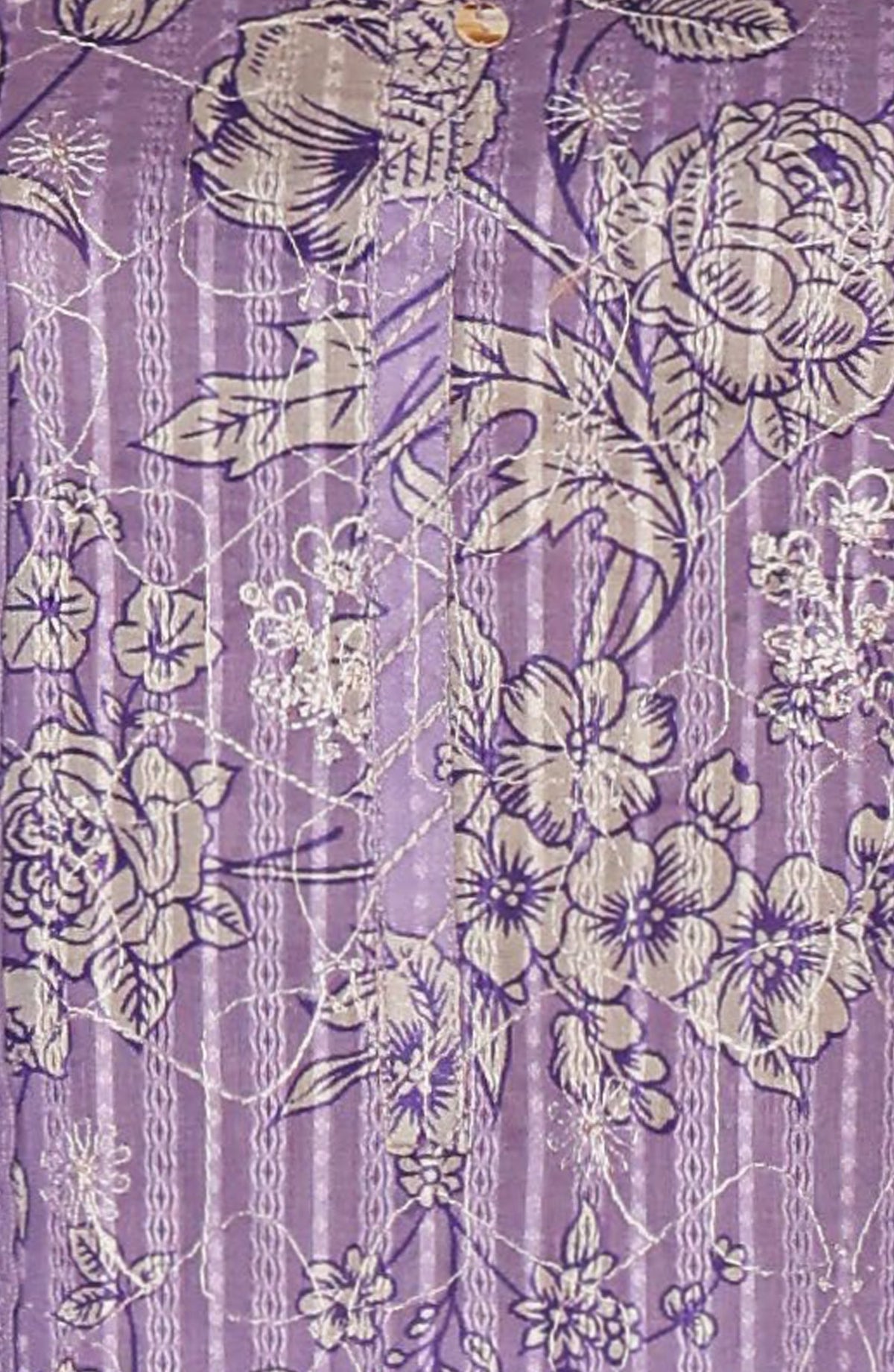 HZ Textiles Dhagakari Embroidered Lawn Unstitched 3 Piece Suit - DNE-105 - HZ26DHG - Purple - Summer Collection
