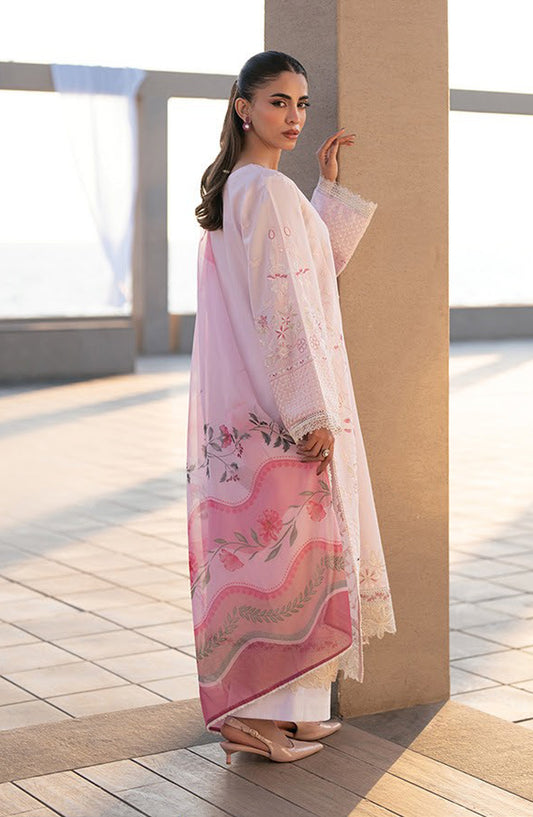 Layana by Xenia Embroidered Lawn Unstitched 3 Piece Suit - D-03 GITI - XF26LY - Pink - Summer Collection