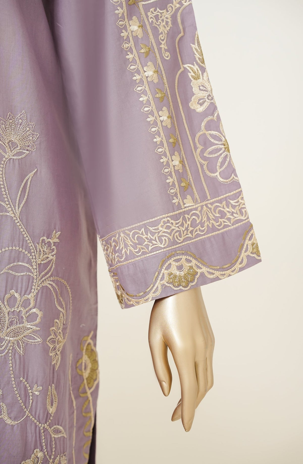 Mano Momal by Amna Khadija Embroidered Cotton Lawn Stitched 2 Piece Suit - AKMM-04 - AM26OLM - Purple - Summer Collection