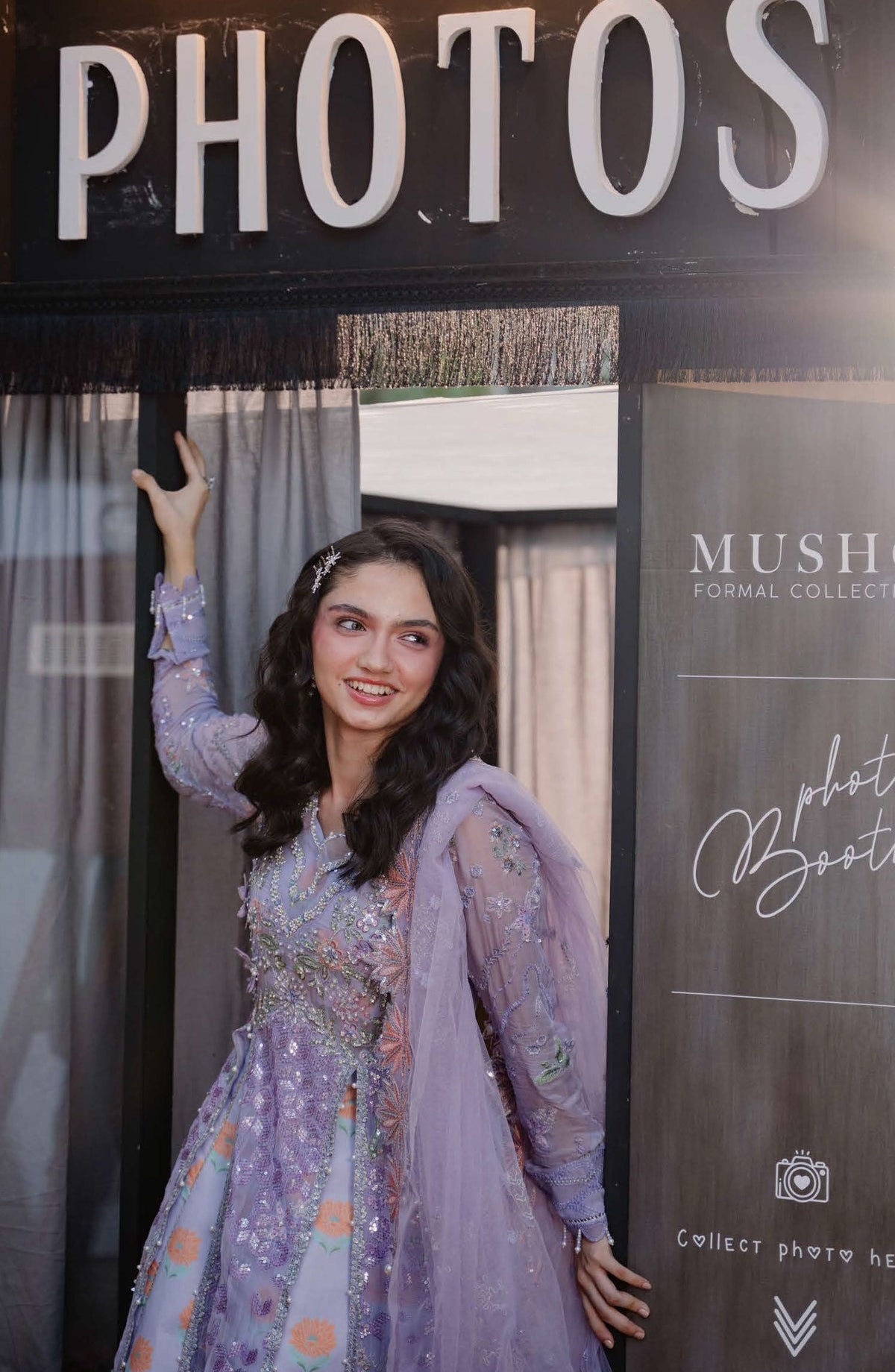 Mushq Shaam Shandar Embroidered Chiffon Unstitched 3 Piece Suit - Munch2501010 Rangeela Rang - MQ25SHM - Purple - Wedding Collection