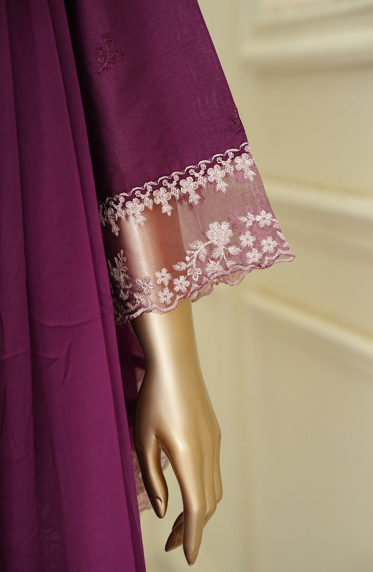 Noor e Sumaika by Amna Khadija Embroidered Lawn Stitched 3 Piece Suit - AKNS-16 - AM26NRSK - Purple - Summer Collection