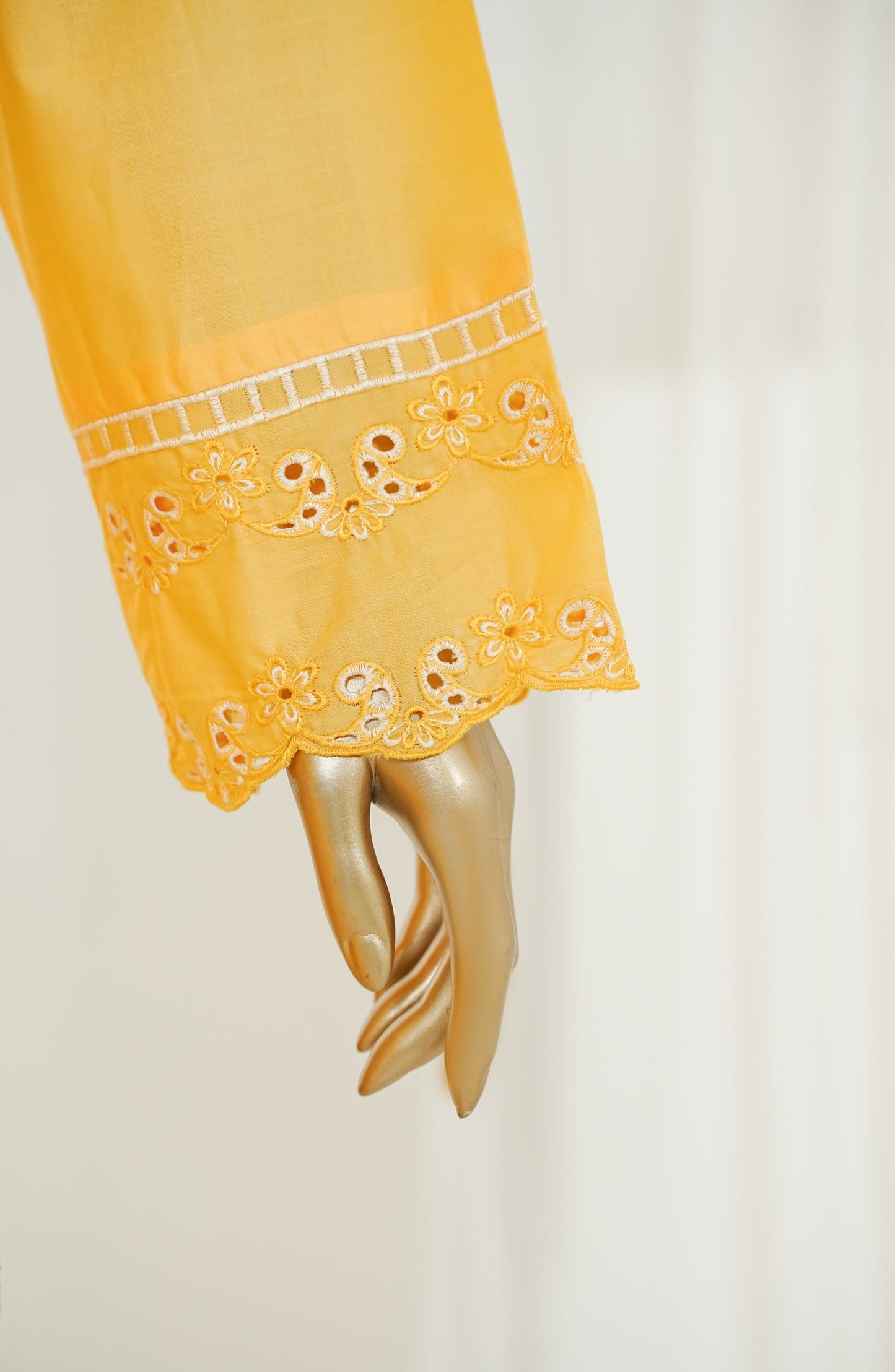 Nush Aira by Amna Khadija Embroidered Cotton Stitched 2 Piece Co-ord Set - AKNA-08 - AM26AANK - Yellow - Summer Collection