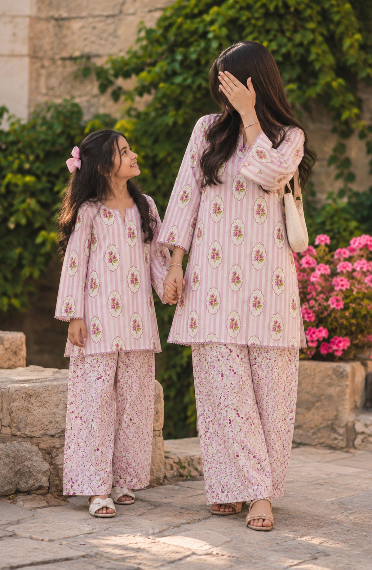 Parchhai by Amna Khadija Printed Cotton Stitched 2 Piece Co-ord Set - AKP-12M - AM26CHI - Pink - Summer Collection