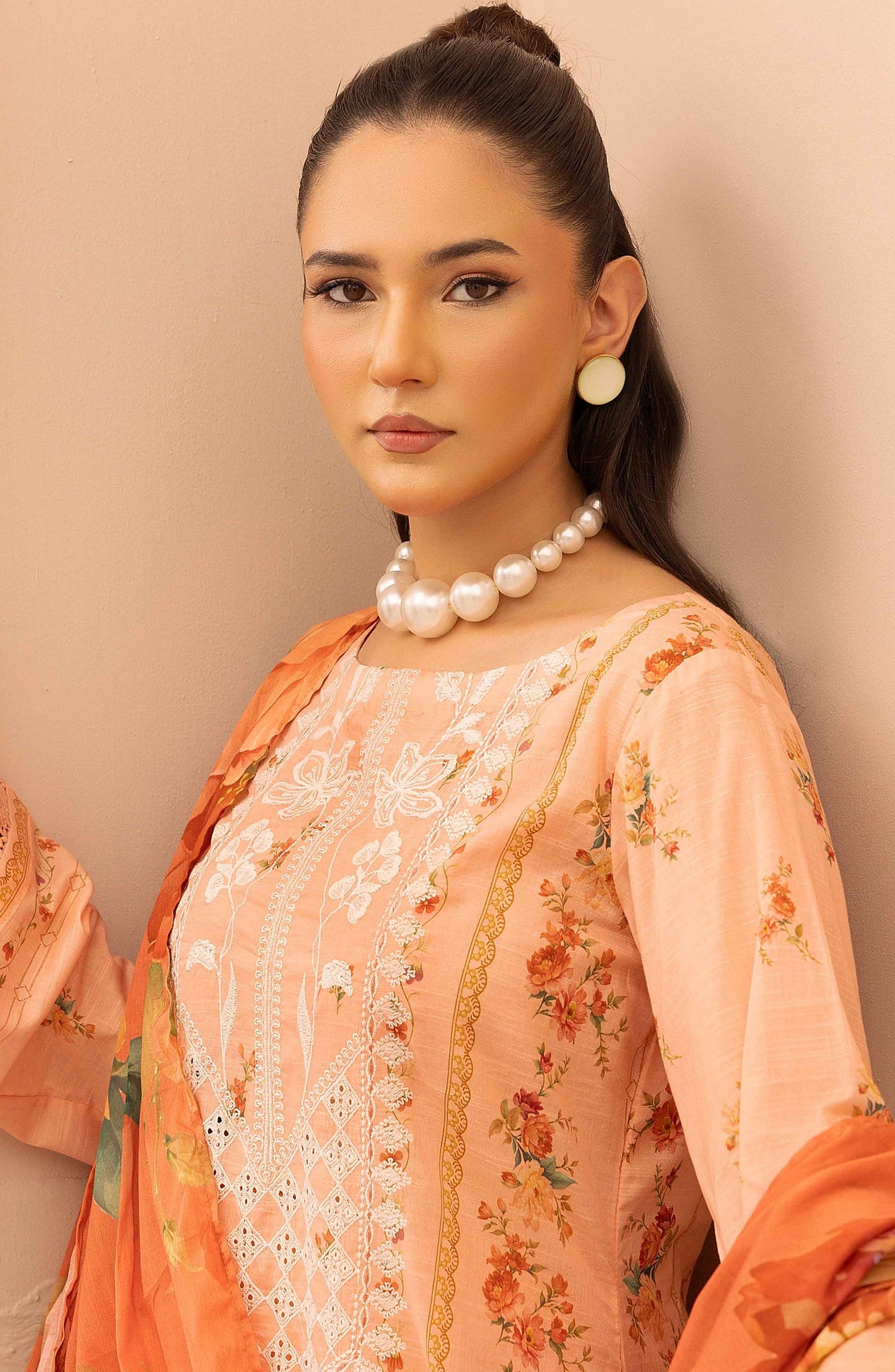 Rang Nagar by Al Karim Embroidered Lawn Unstitched 3 Piece Suit - RN-736 - AK26RNG - Pink - Summer Collection