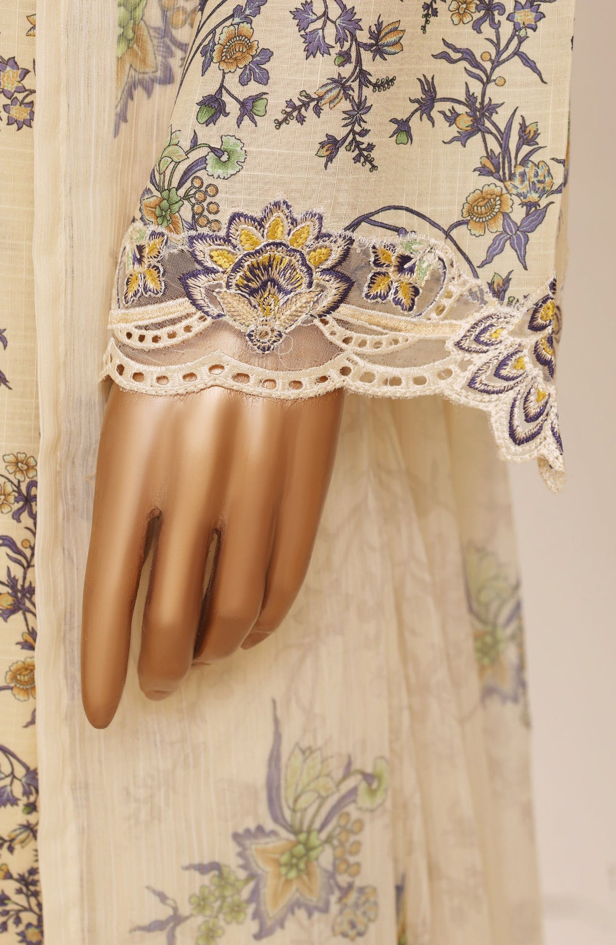 Raya by Sadabahar Embroidered Stitched 3 Piece Suit - D-04 - SBD26RYA - Lemon - Festive Collection