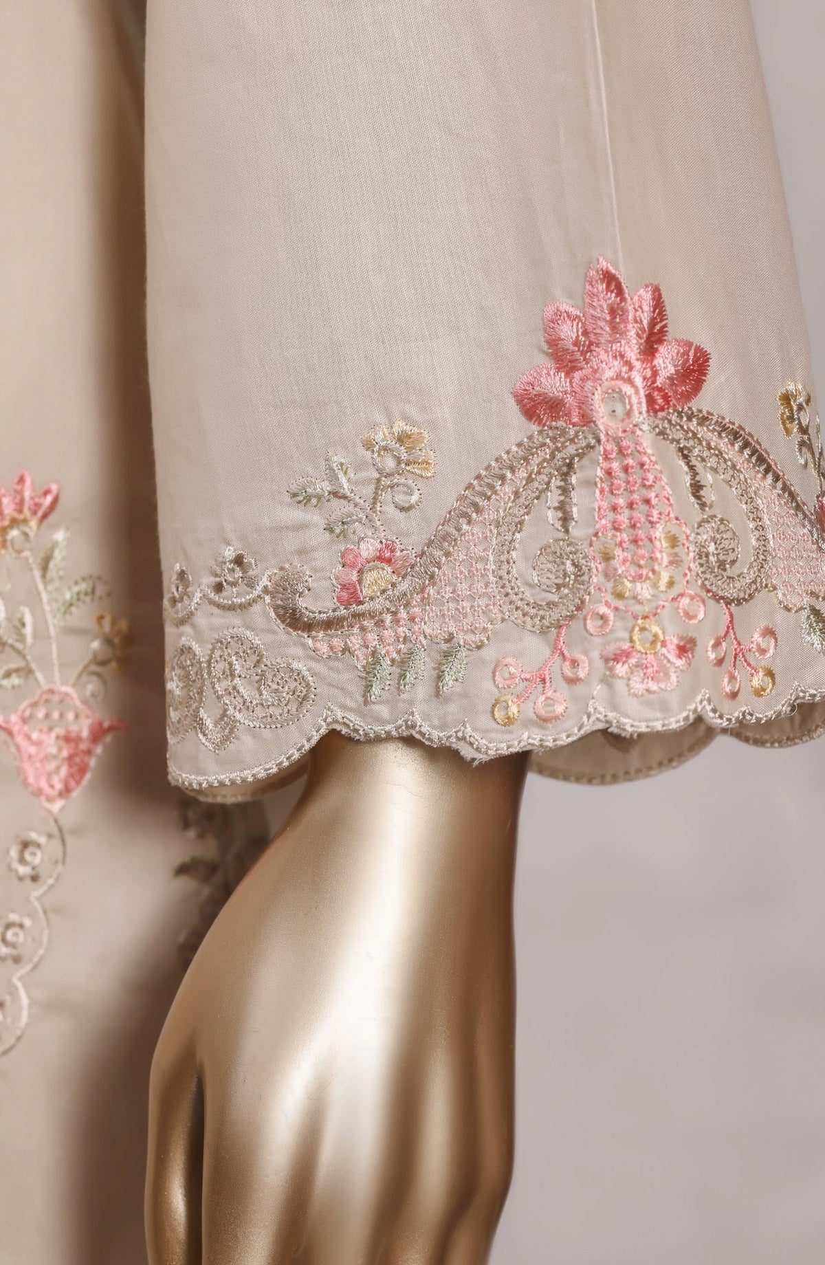 Sadabahar Eclair Embroidered Lawn Stitched 3 Piece Suit - D-06 - SBD26CTR - Beige - Summer Collection