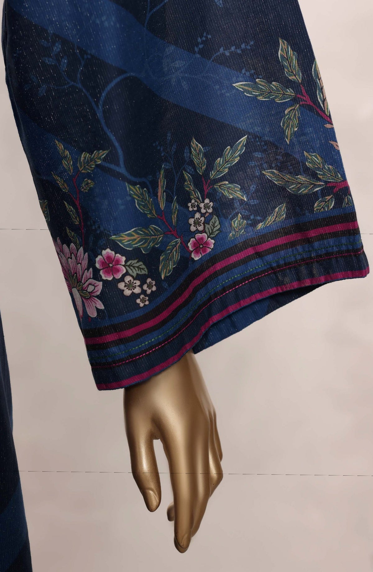 Sadabahar Printed Chamti Cotton Stitched Kaftan 3 Piece Suit - D-05 - SBD26TRF - Blue - Summer Collection
