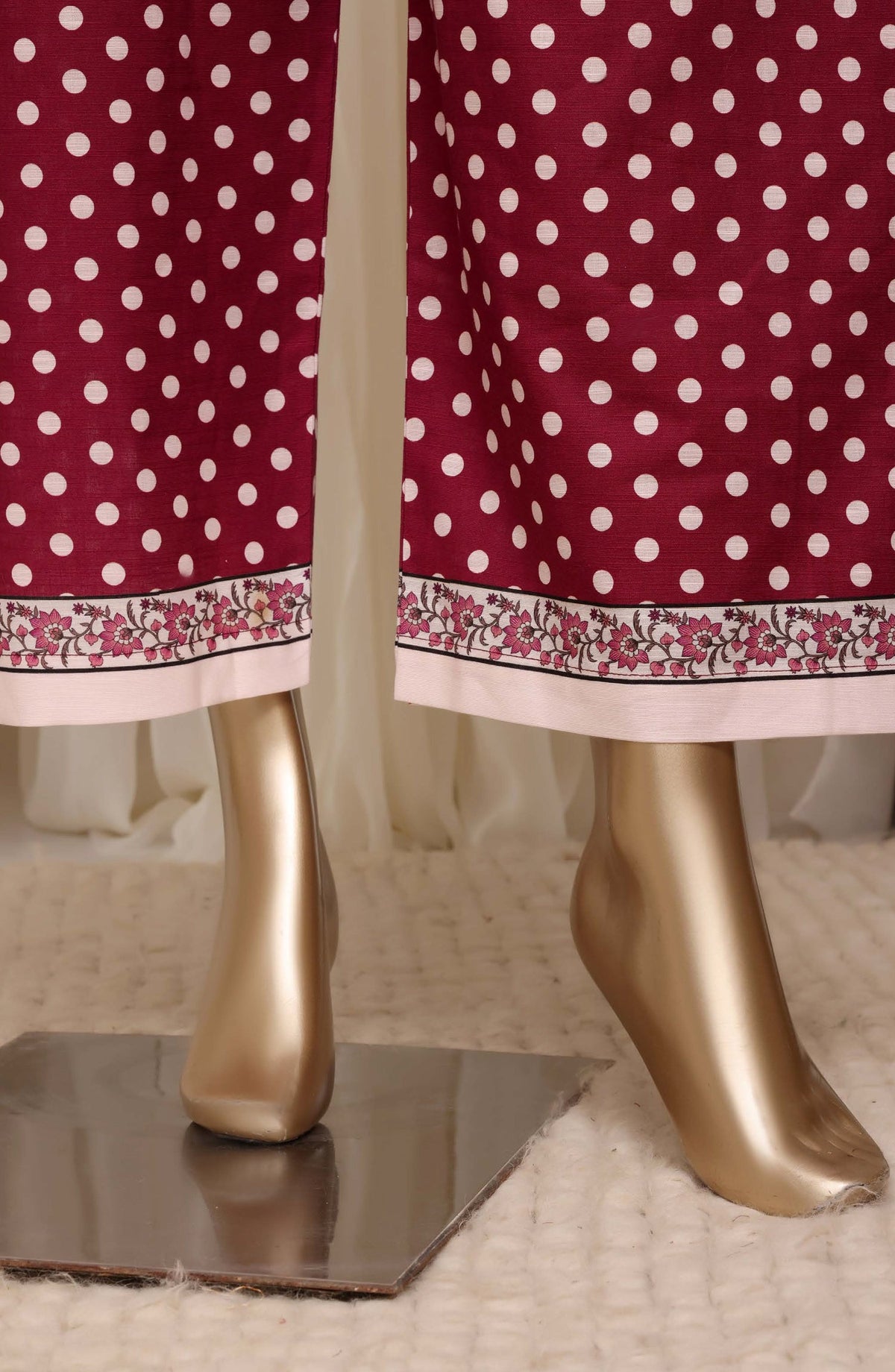 Sadabahar Printed Khaddar Stitched 3 Piece Suit - D-02 - SBD26KHD - Pink - Winter Collection