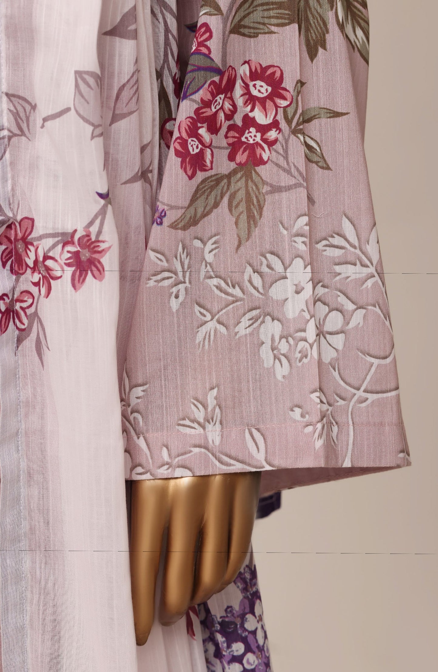 Sadabahar Printed Lawn Stitched 3 Piece Suit - D-04 - SBD26RTN - Pink - Summer Collection