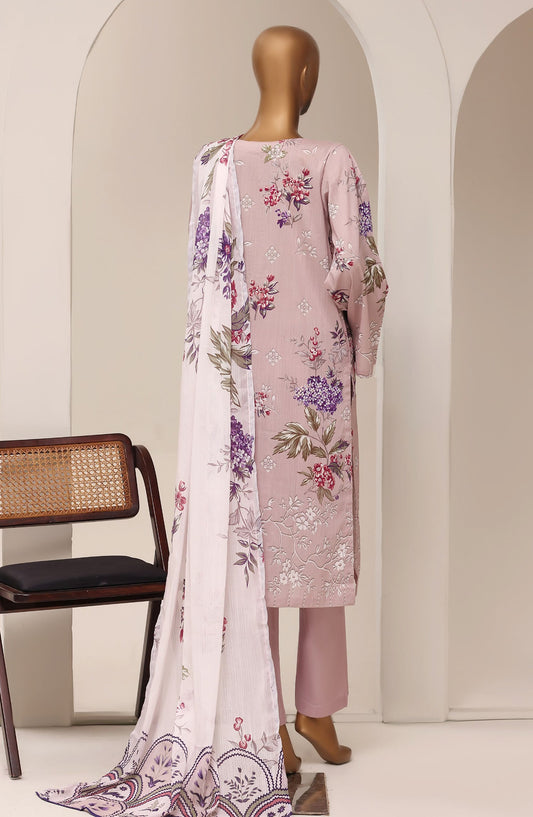 Sadabahar Printed Lawn Stitched 3 Piece Suit - D-04 - SBD26RTN - Pink - Summer Collection