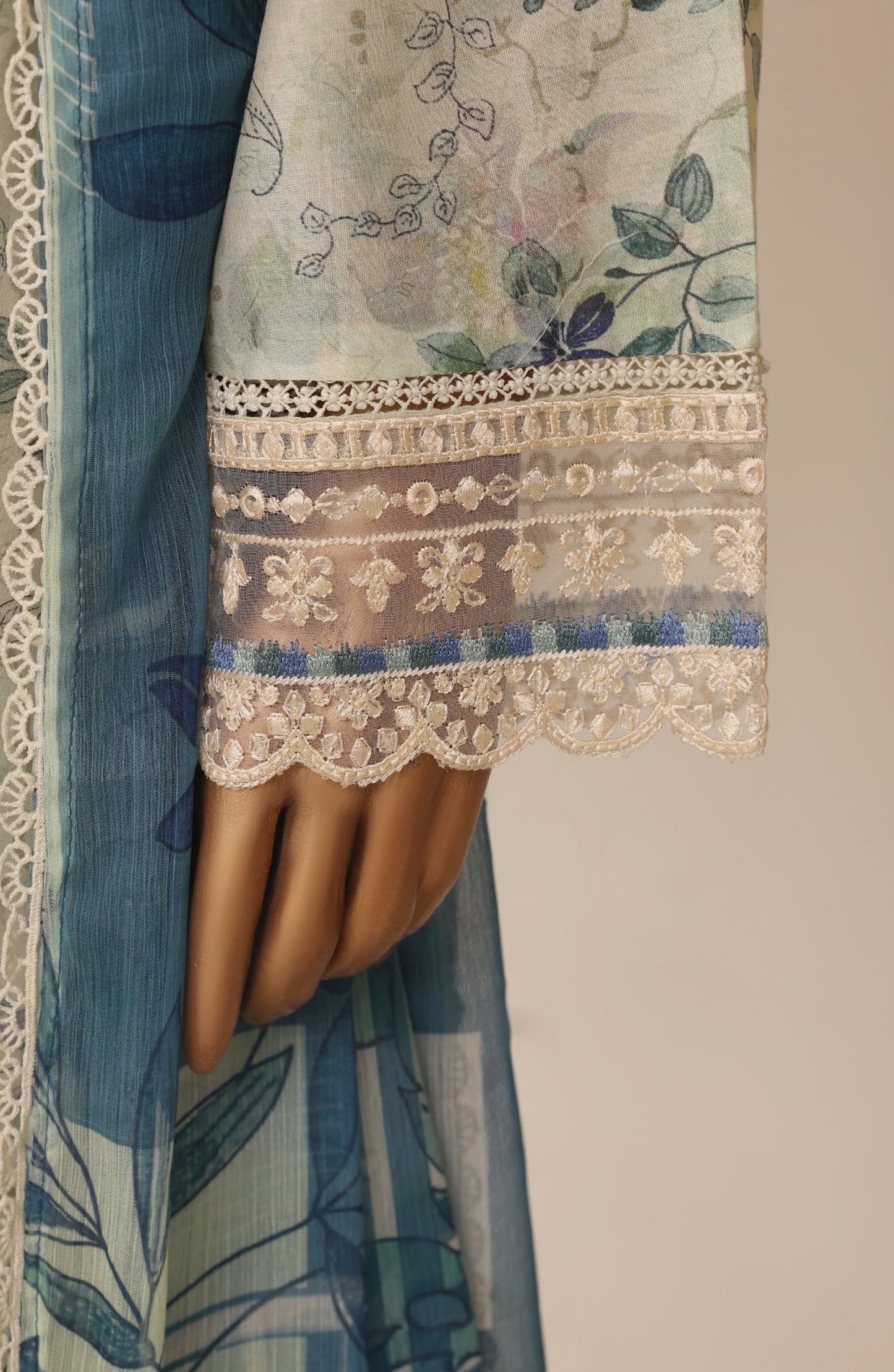 Sadabahar Signature Embroidered Stitched 3 Piece Suit - D-01 - SBD26SVEN - Fawn - Festive Collection