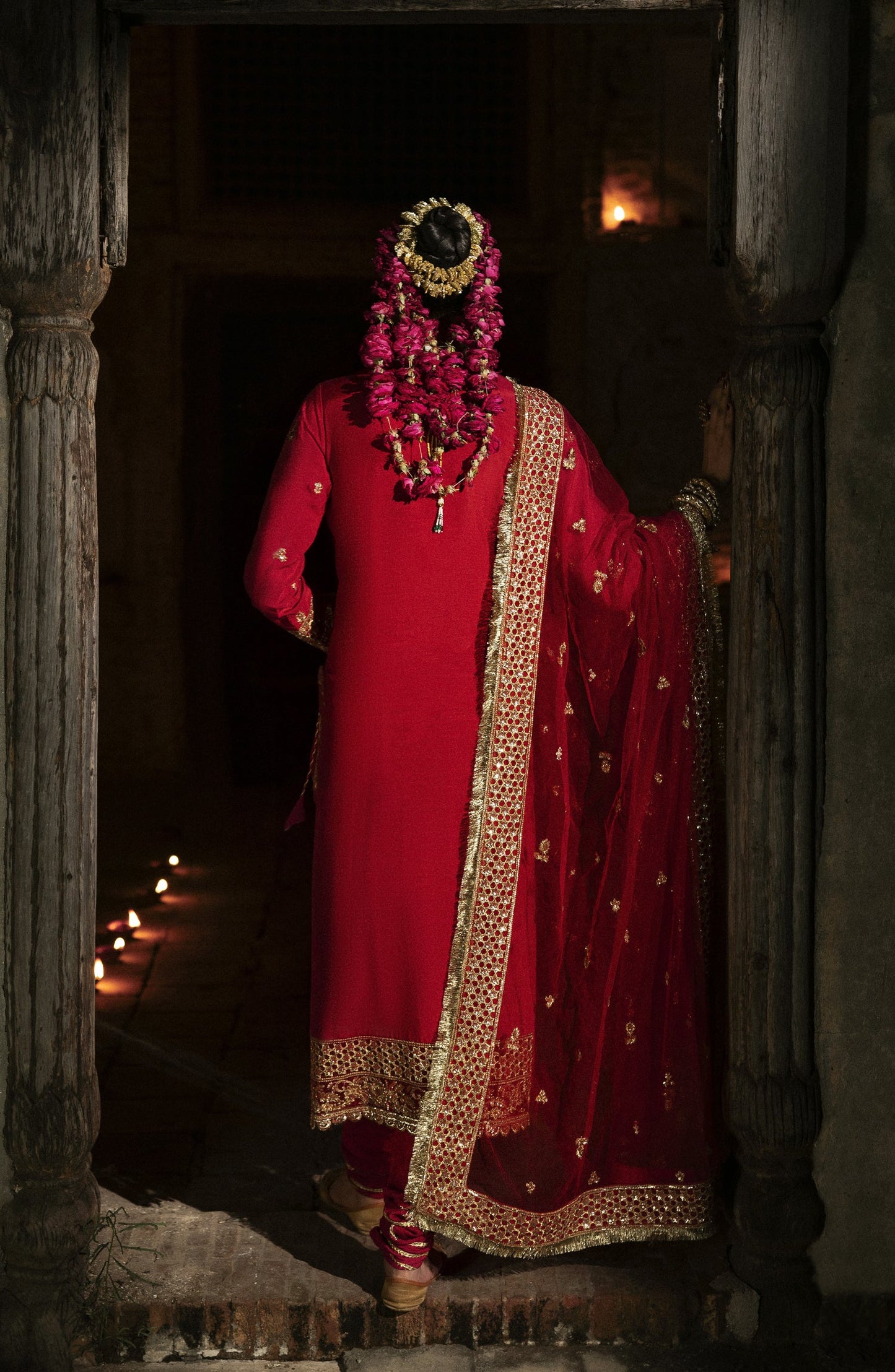 Singhar by Saad Shaikh X Meeral Luxury Embroidered Raw Silk Unstitched 3 Piece Suit - PASHMA - SSH25SNG - Red - Festive Collection