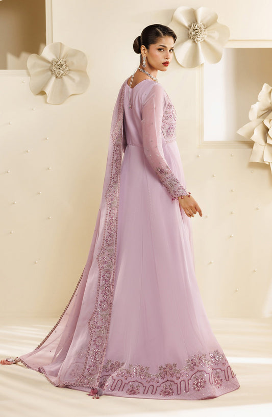 Sireine by Alizeh Embroidered Chiffon Unstitched 3 Piece Suit - 2292 - ALZ26RN - Purple - Formal Collection