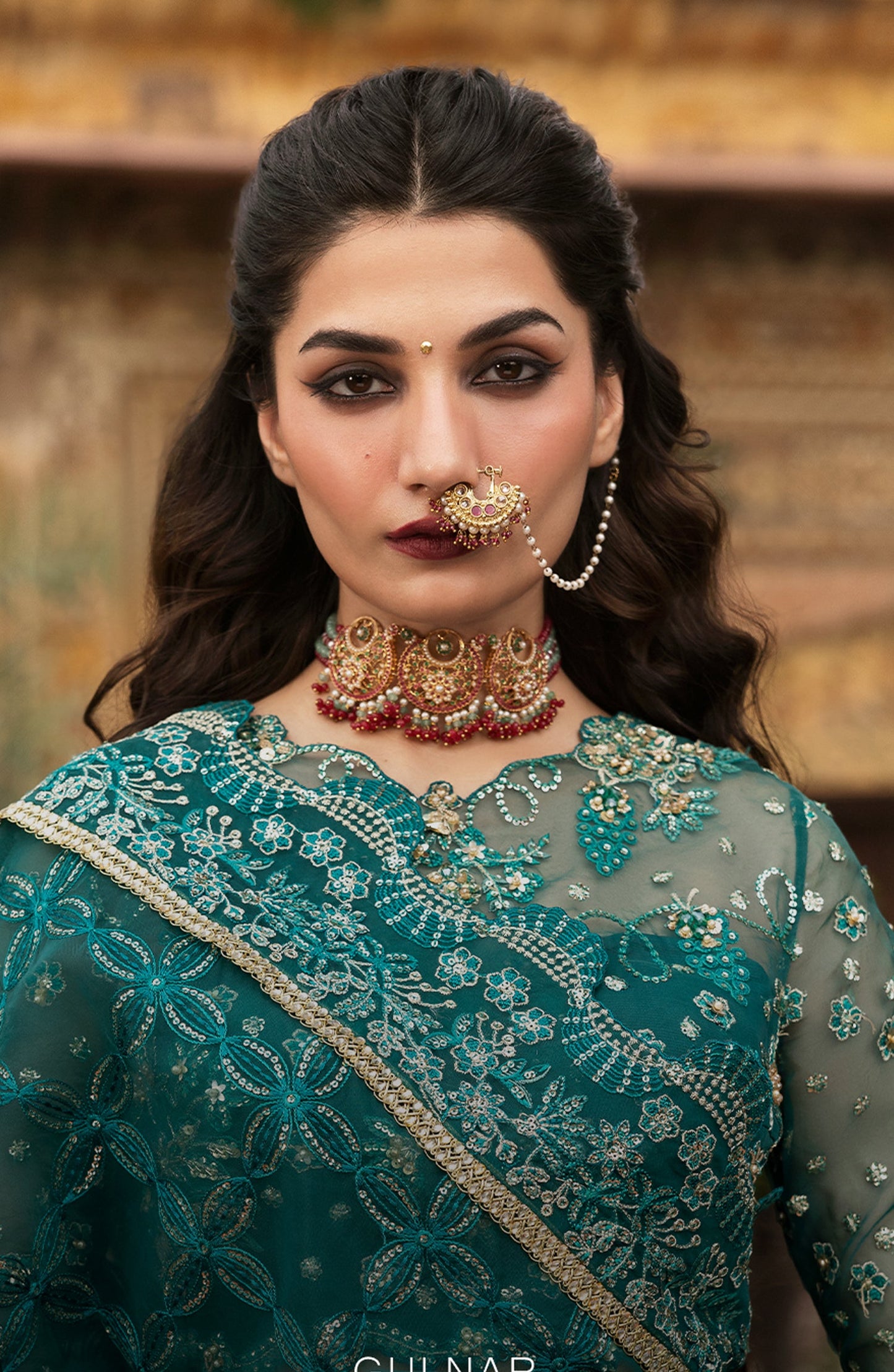 Sultaniya by Akbar Aslam Luxury Embroidered Organza Unstitched 3 Piece Suit - Gulnar - AKA25SULT - Green - Formals Collection