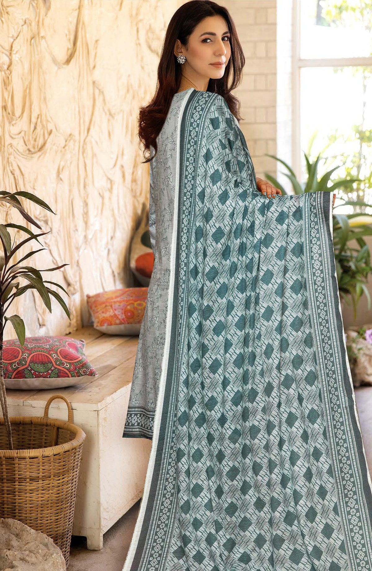 Tulip by Johra Printed Lawn Unstitched 3 Piece Suit - JH-1251 - JH25TULIP - Blue - Casual Collection