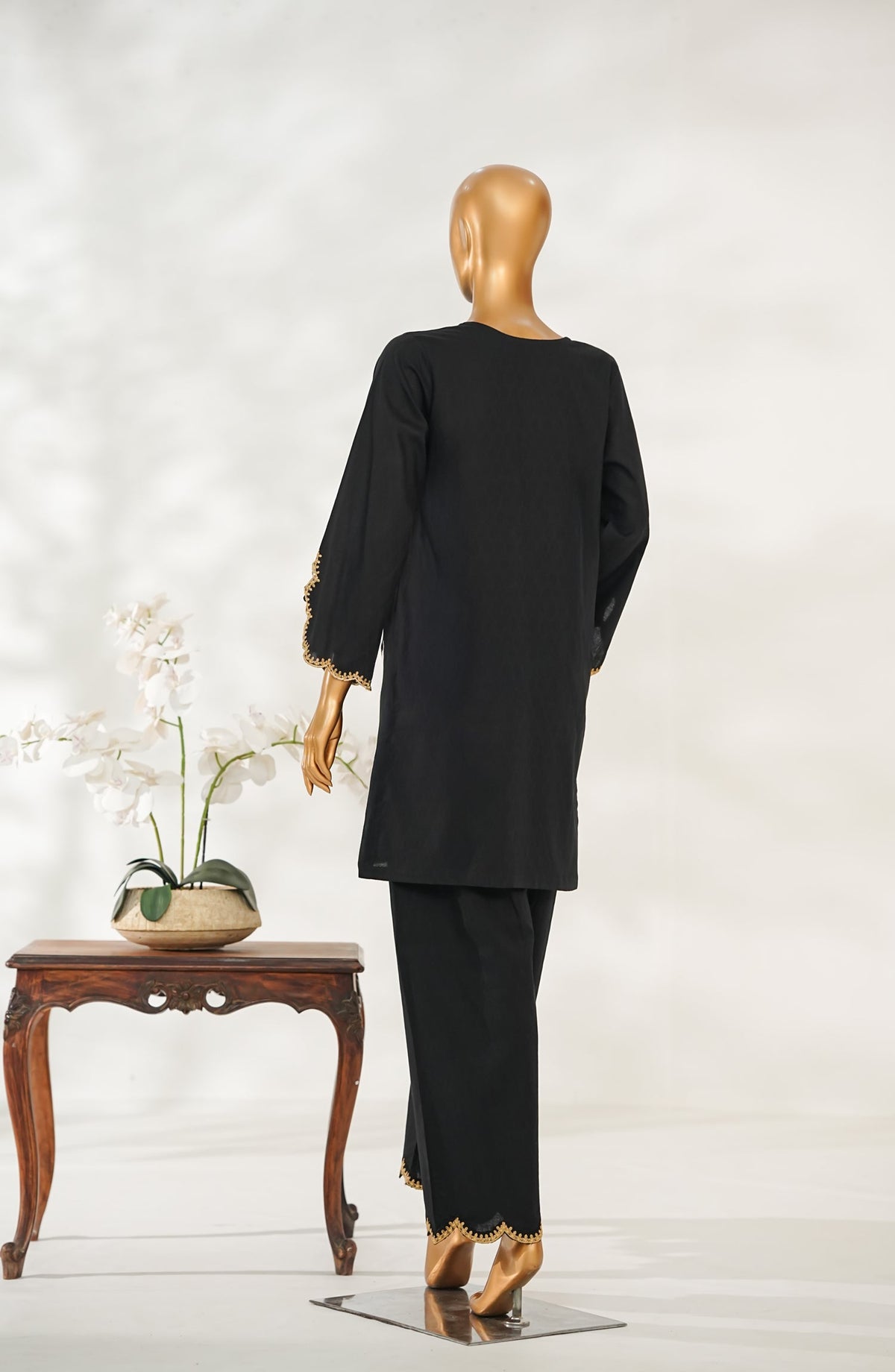 Zaira Royal by Amna Khadija Embroidered Cotton Jacquard Stitched 2 Piece Suit - ZR-05 - AM25ZAIRA - Black - Winter Collection