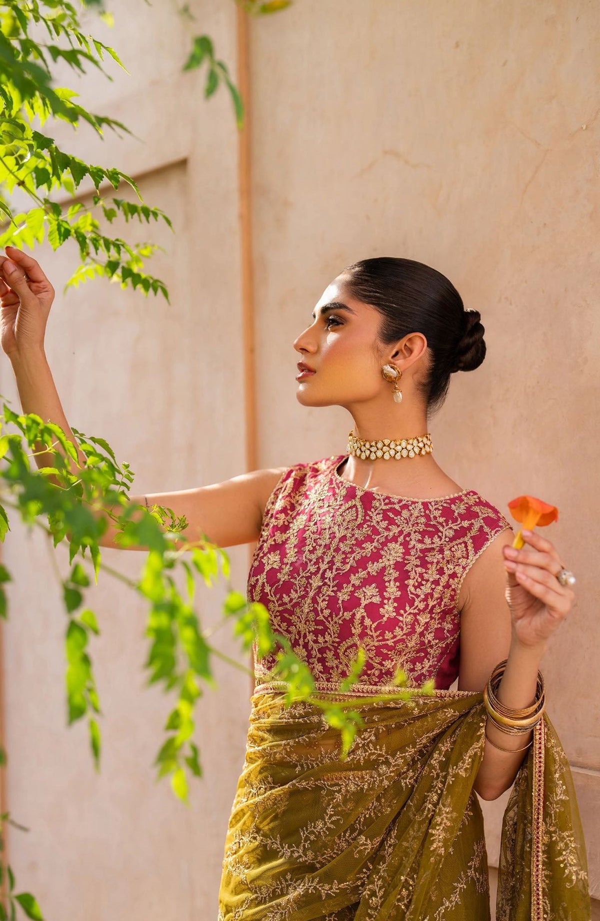 Sahiba by Zarif Luxury Embroidered Net Unstitched 3 Piece Suit - ZRF25SHB - UNST-SBA-03 LARA - Green - Festive Collection