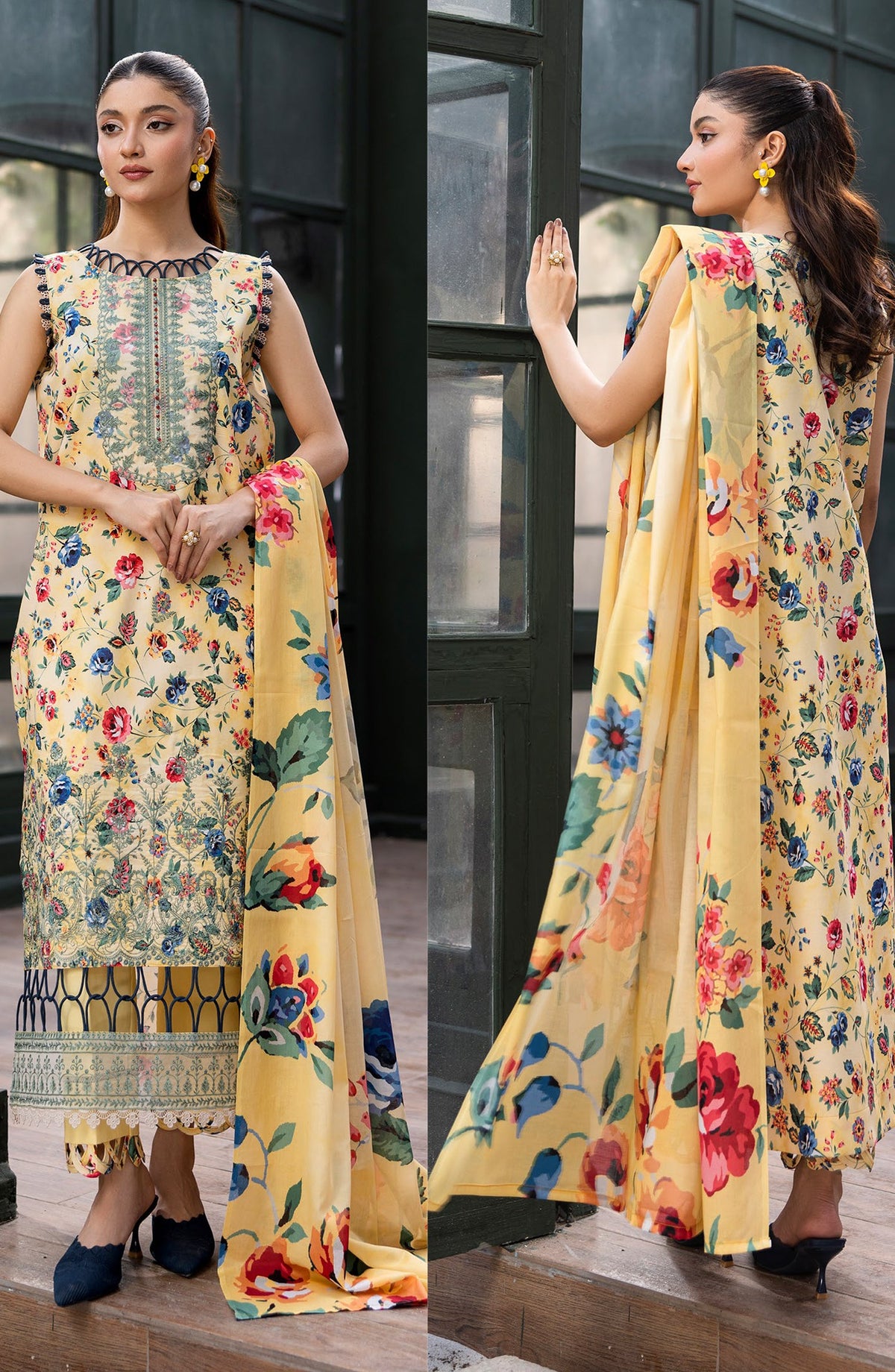 Zeal by Sanam Saeed Embroidered Lawn Unstitched 3 Piece Suit - D-06 - SS26ZL - Yellow - Summer Collection