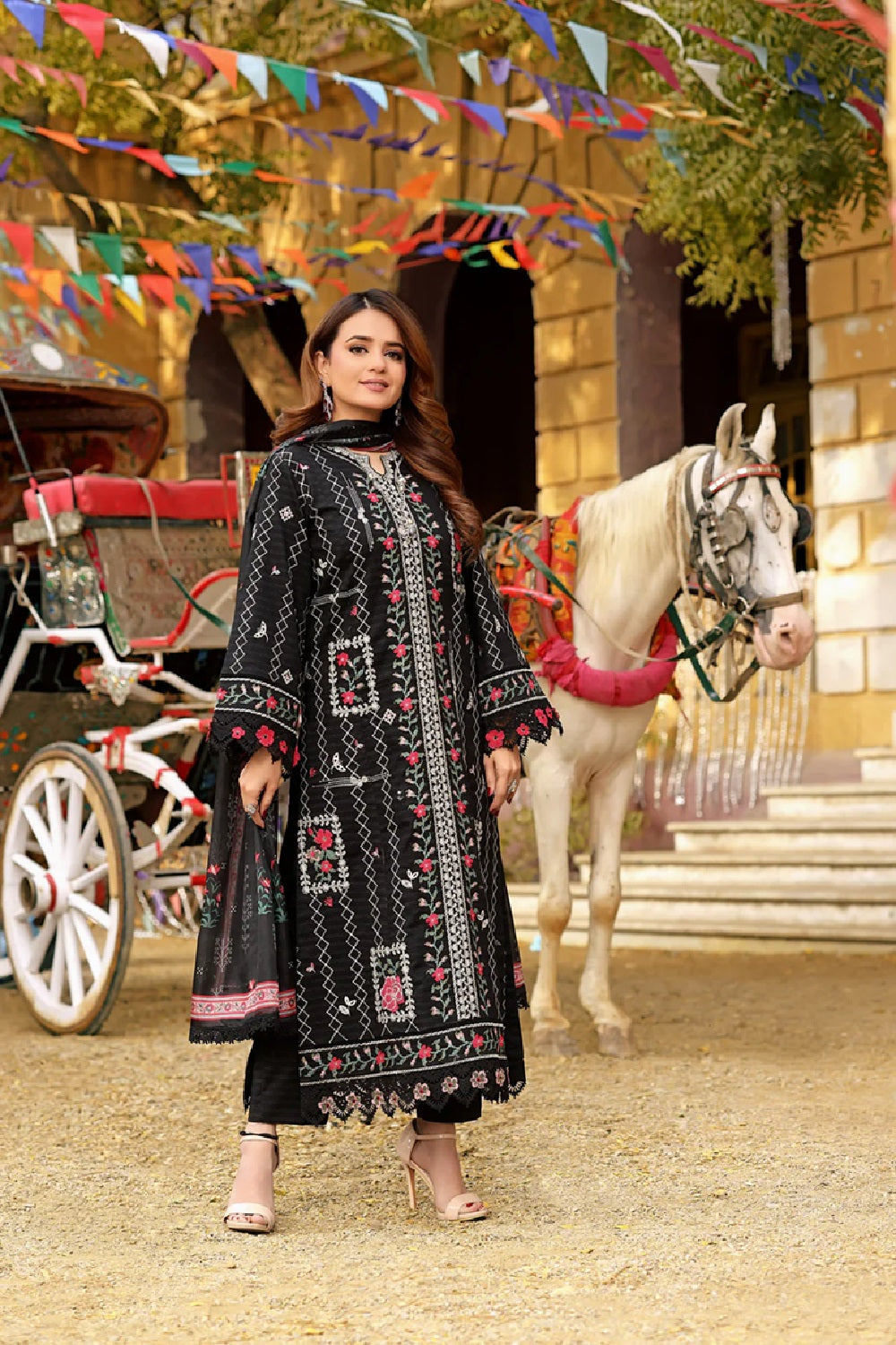 Aneelas Luxury Embroidered Lawn - TC-1510