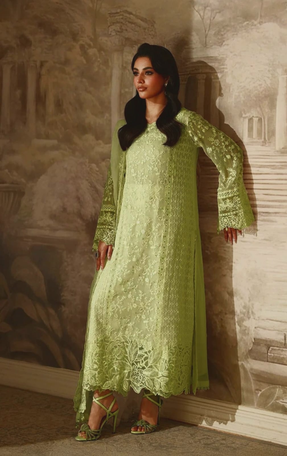 Azure Luxury Embroidered Lawn Edit'26 - TC-1609