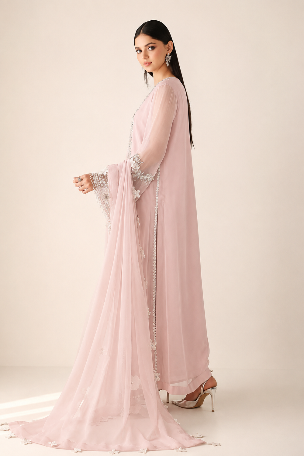 Baroque Luxury Embroidered Chiffon Edit'26 PR-1154 - TC-1562