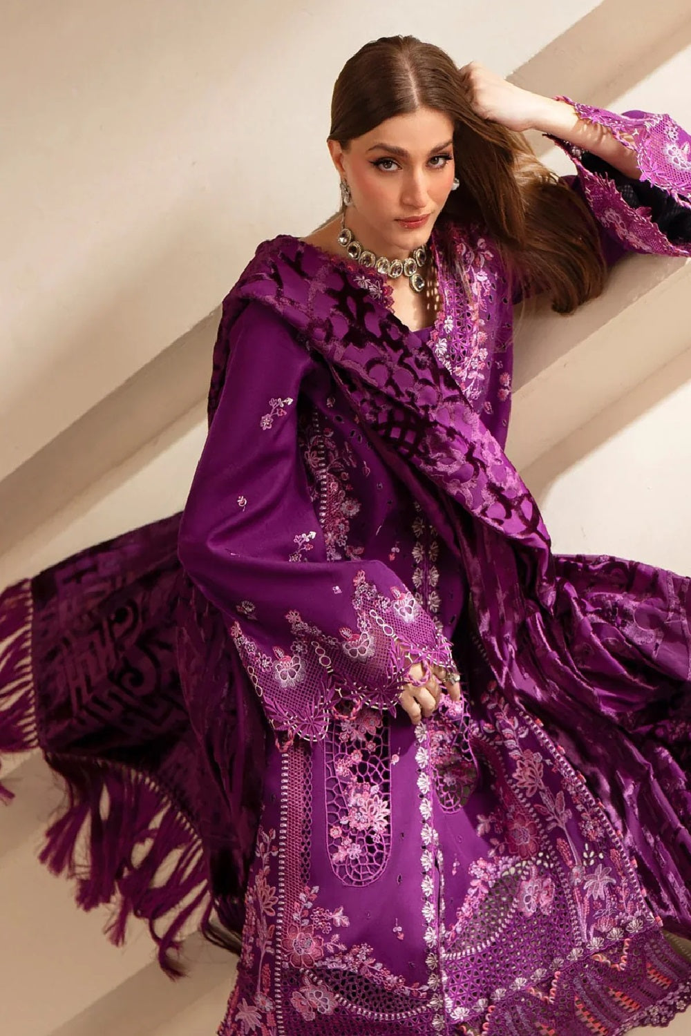 Bin Ilyas Luxury Embroidered Lawn'26 162 B - TC-1492