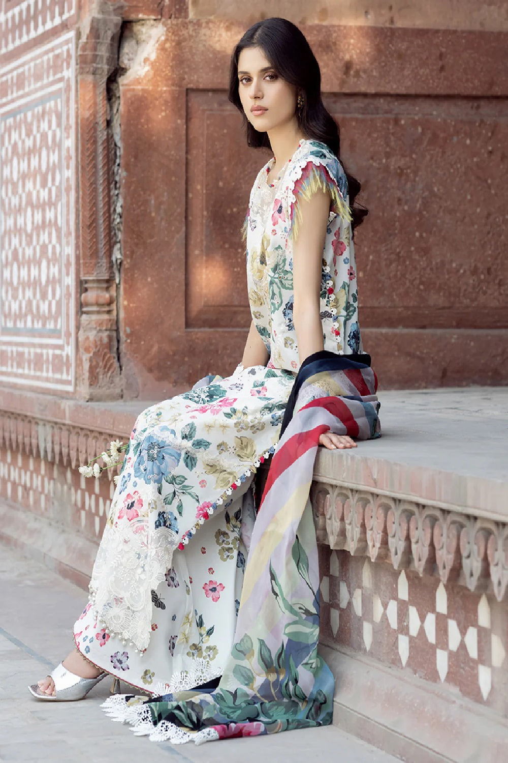 Bin Ilyas 2081 - A - Printed Embroidered Lawn Edit'26 - TC-1566