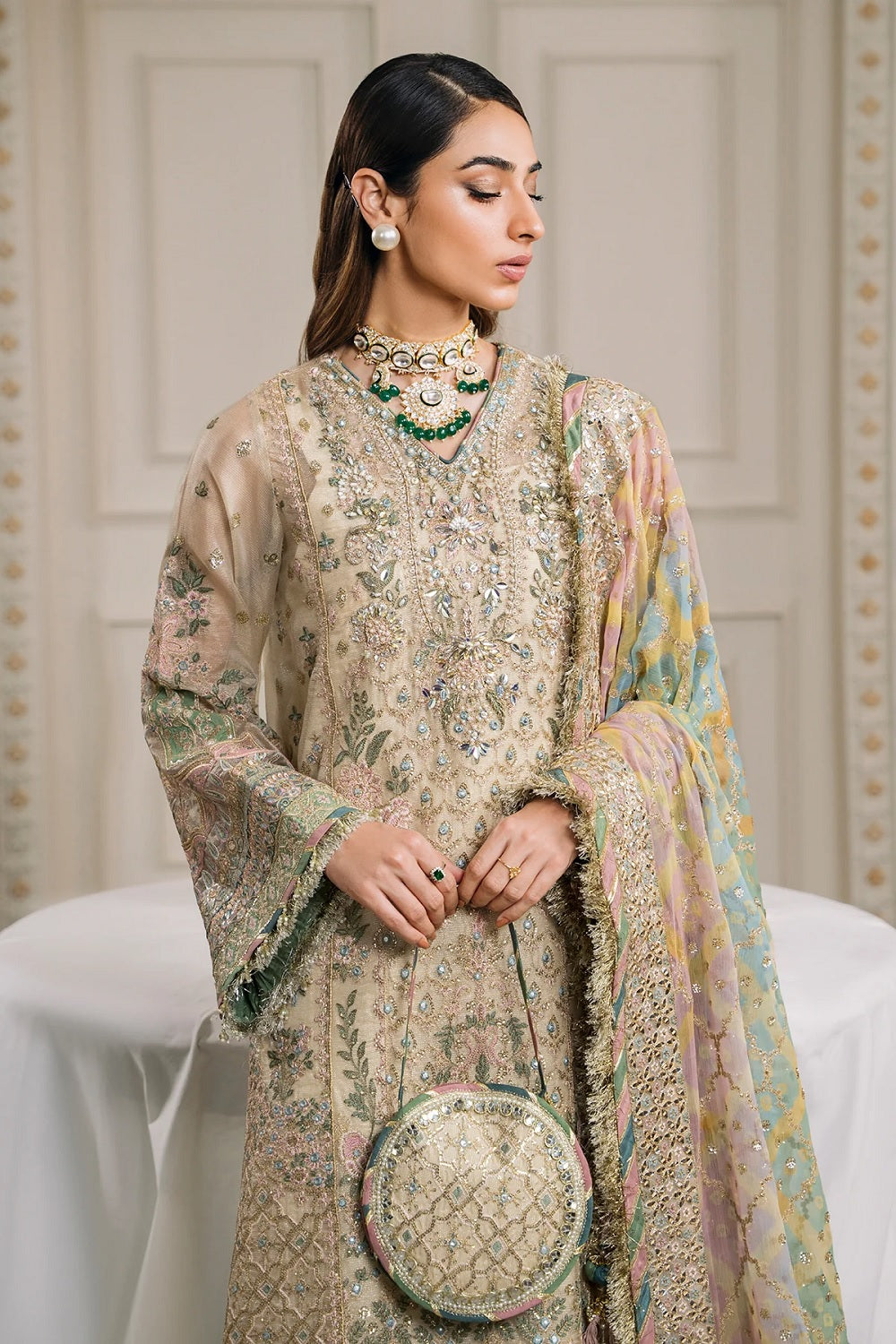 Baroque Chantelle Luxury Embroidered Chiffon - CH12-04 - TC-1020