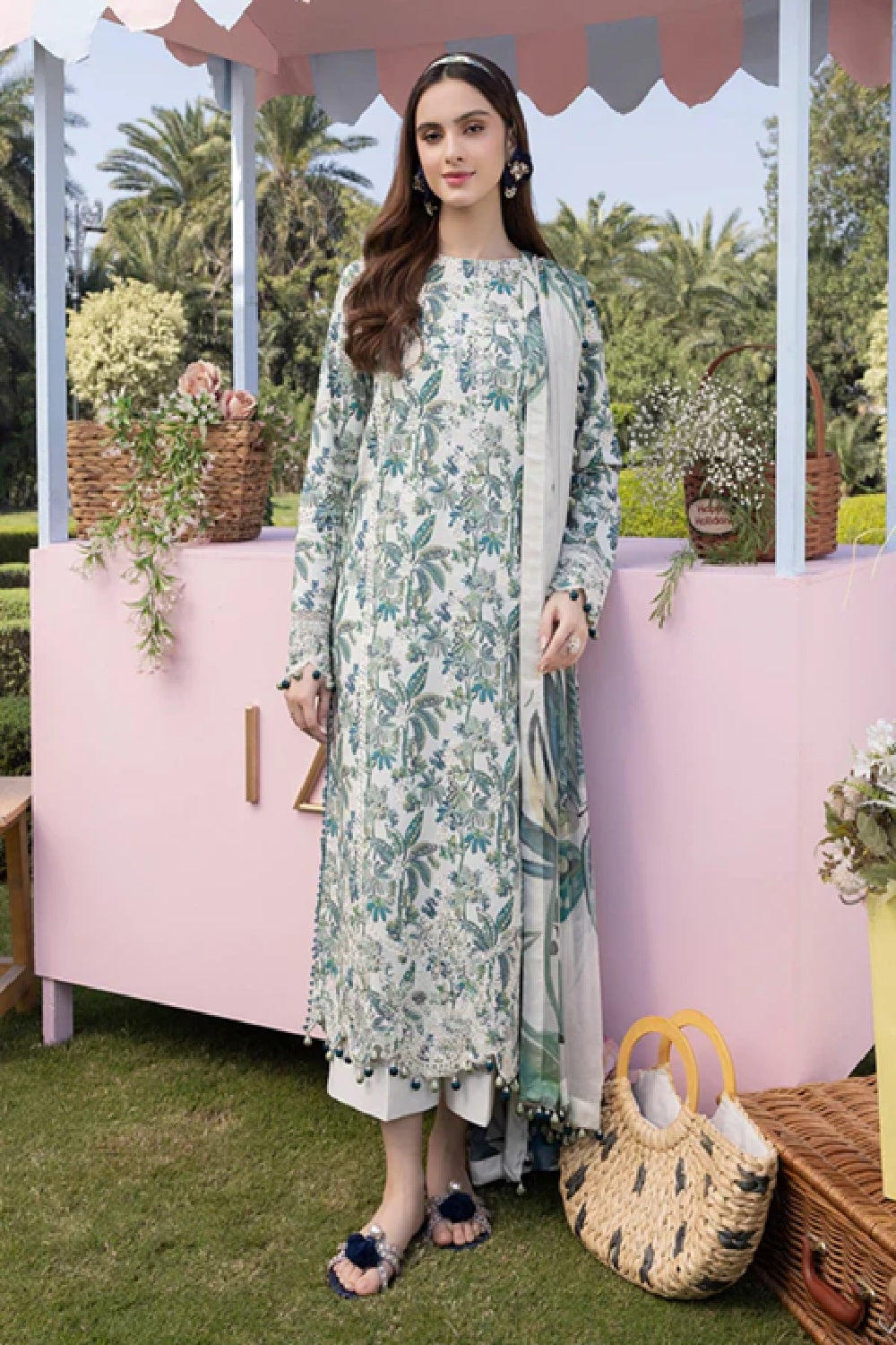 Crimson Breeze Embroidered Lawn Eid Festive'26 - TC-1574