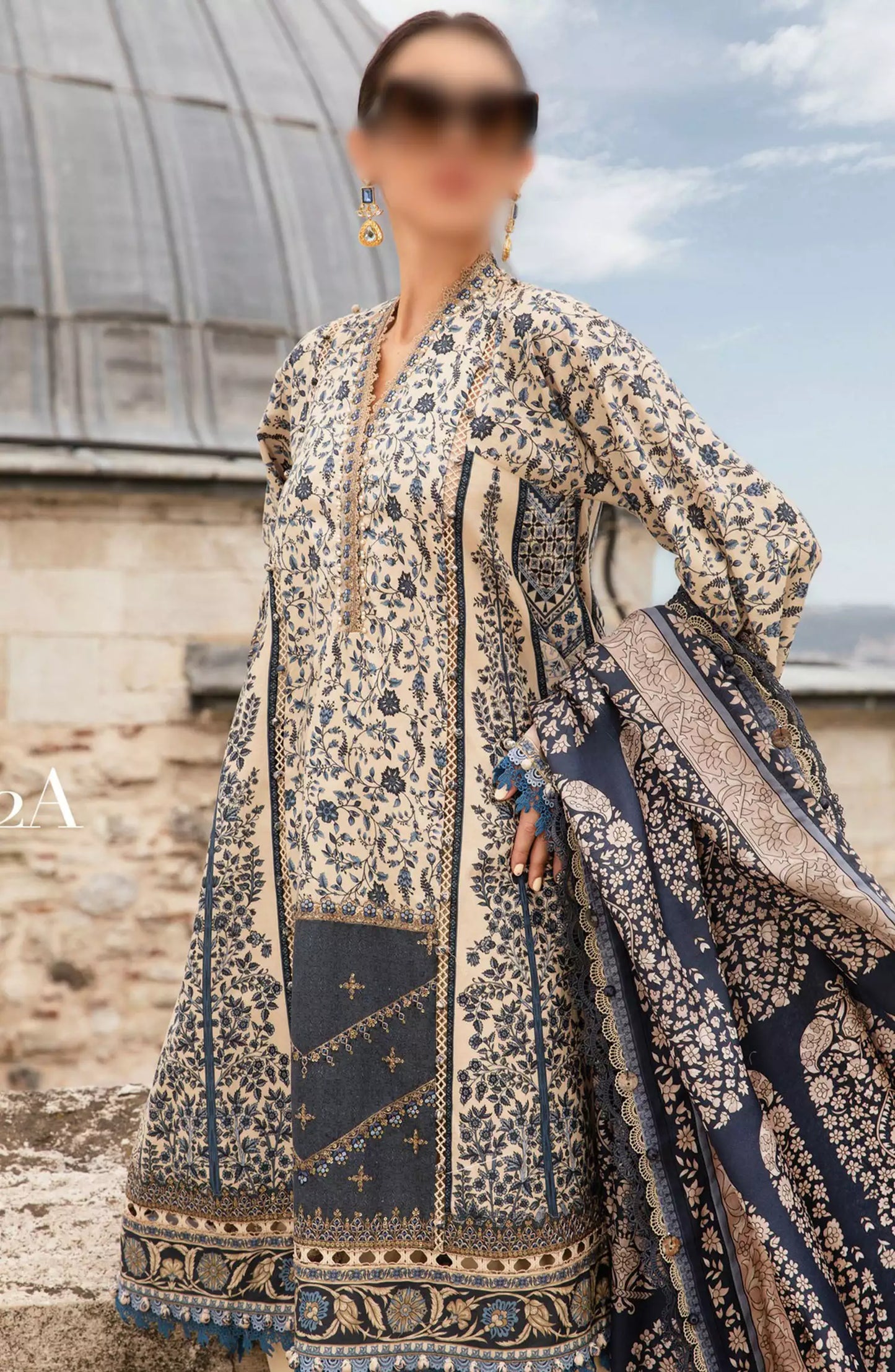 Maria B Unstitched M.Prints Fall Edit 2024 - D 02 A