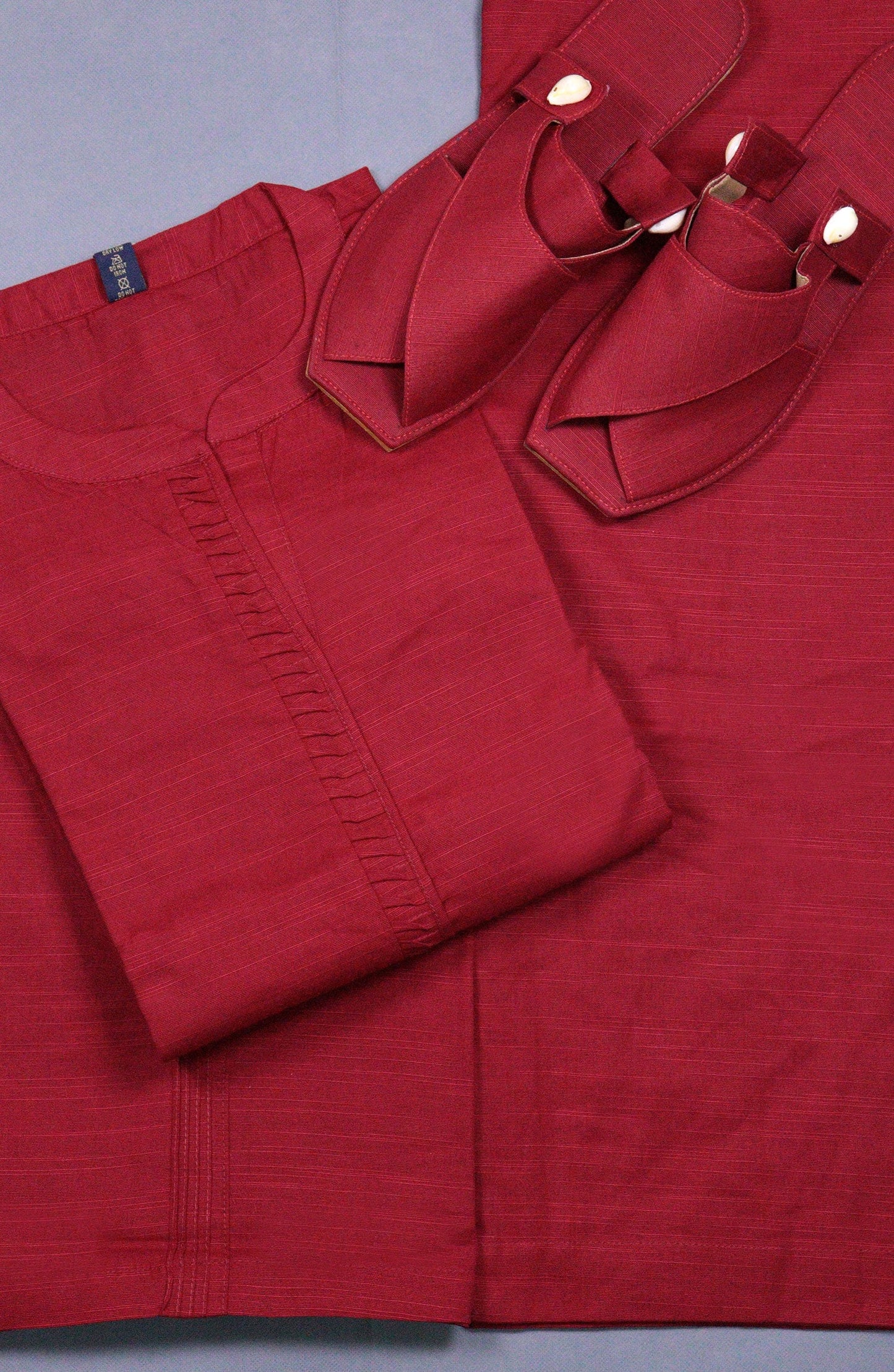 Daily Essential Luxury Khaddar 2PCs Collection-D 05 MAROON