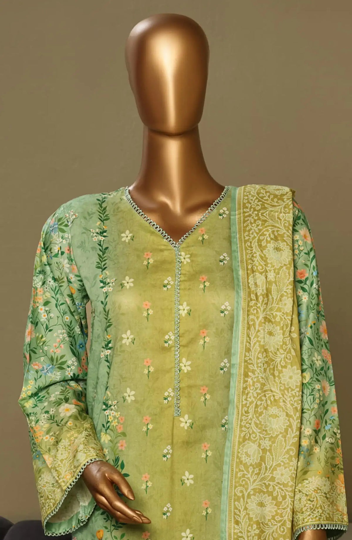 BIN SAEED Exclusive Cotton Chikankari 3 Piece Vol 1 - Design 09