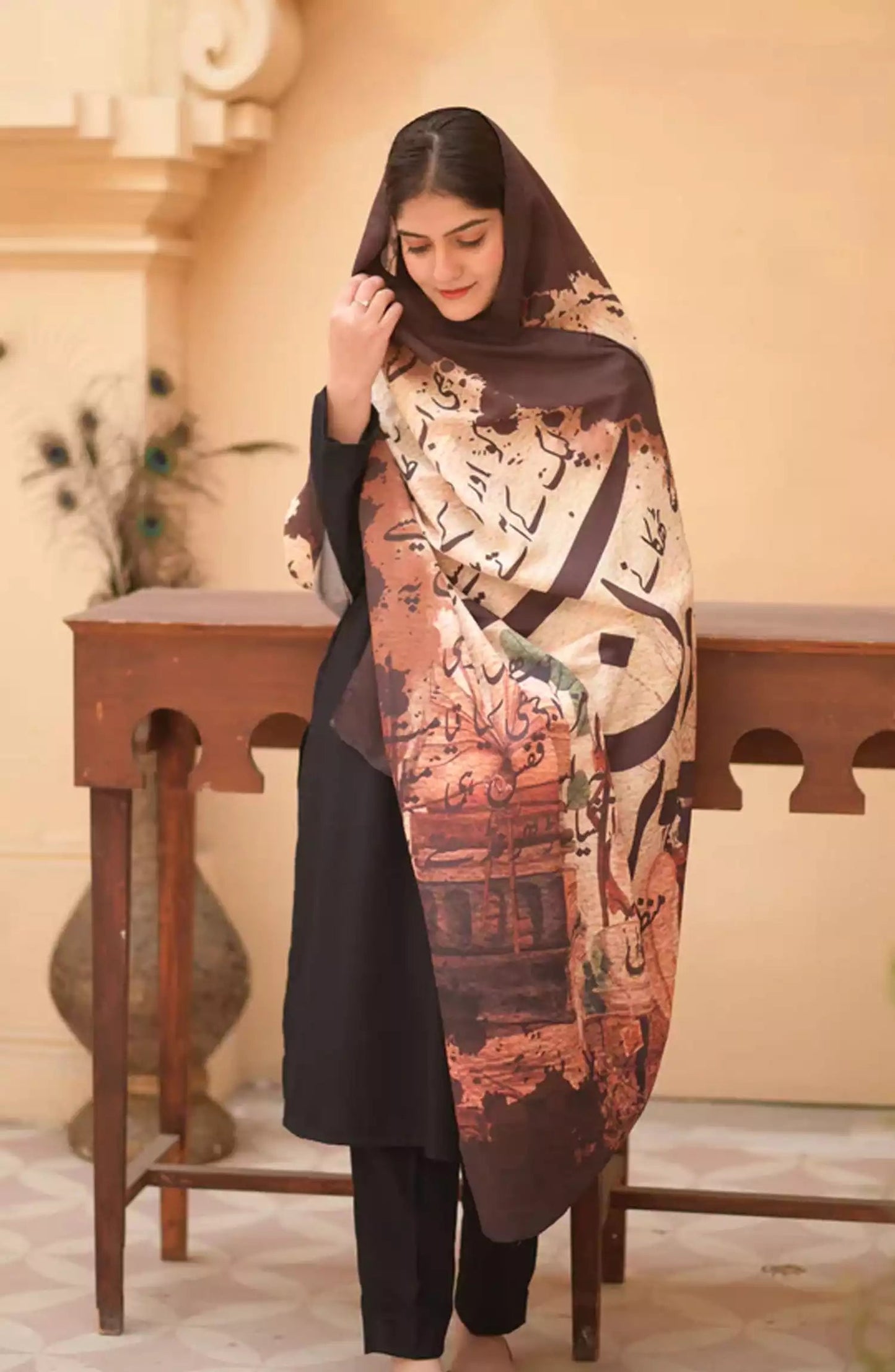 Odhnis By TNG Store - Din Purane Odhni (Brown)
